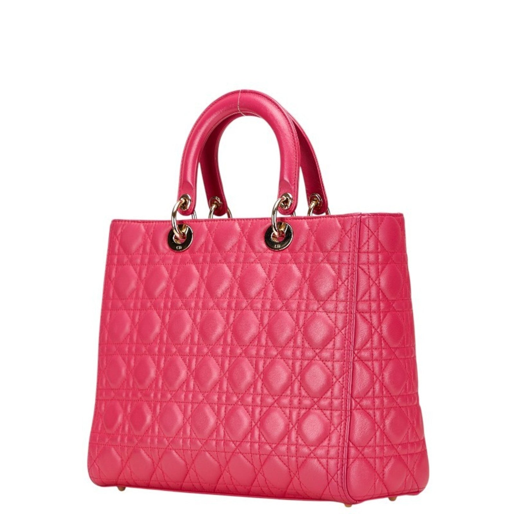 Christian Dior Dior Cannage Lady Large Shoulder Bag/Handbag, Leather