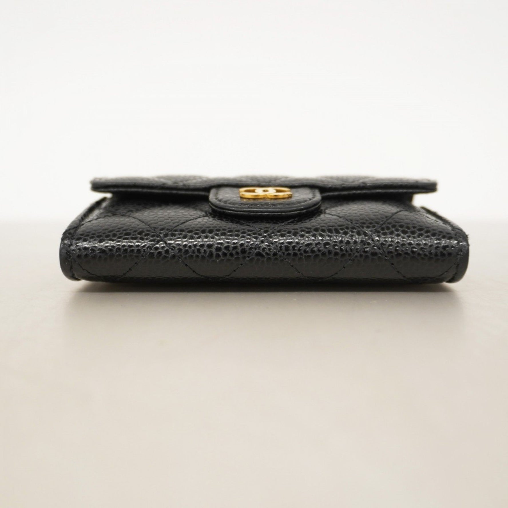 Chanel Matelasse Business Card Case in Caviar Leather