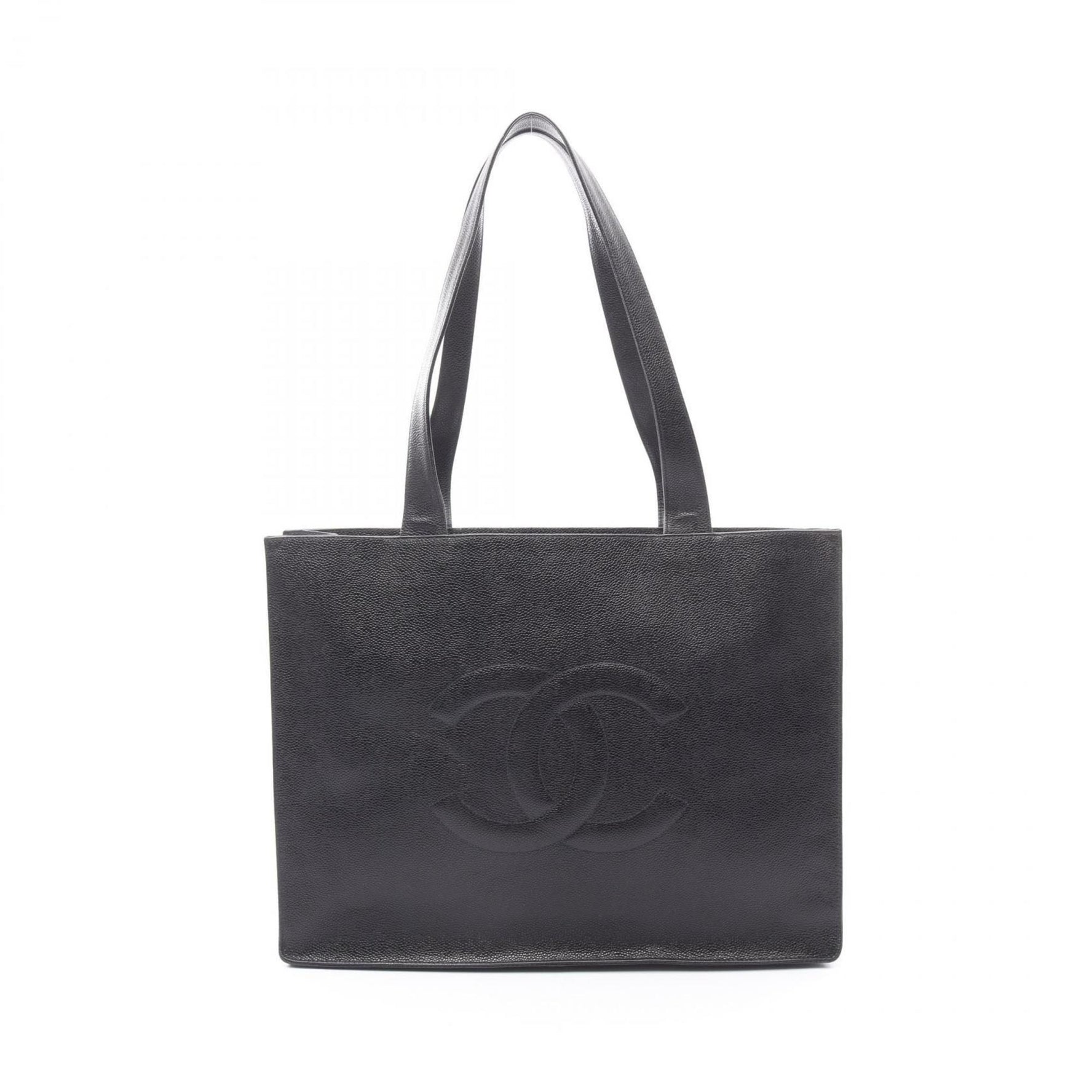 CHANEL Coco Mark Tote Bag in Grained Calfskin Leather