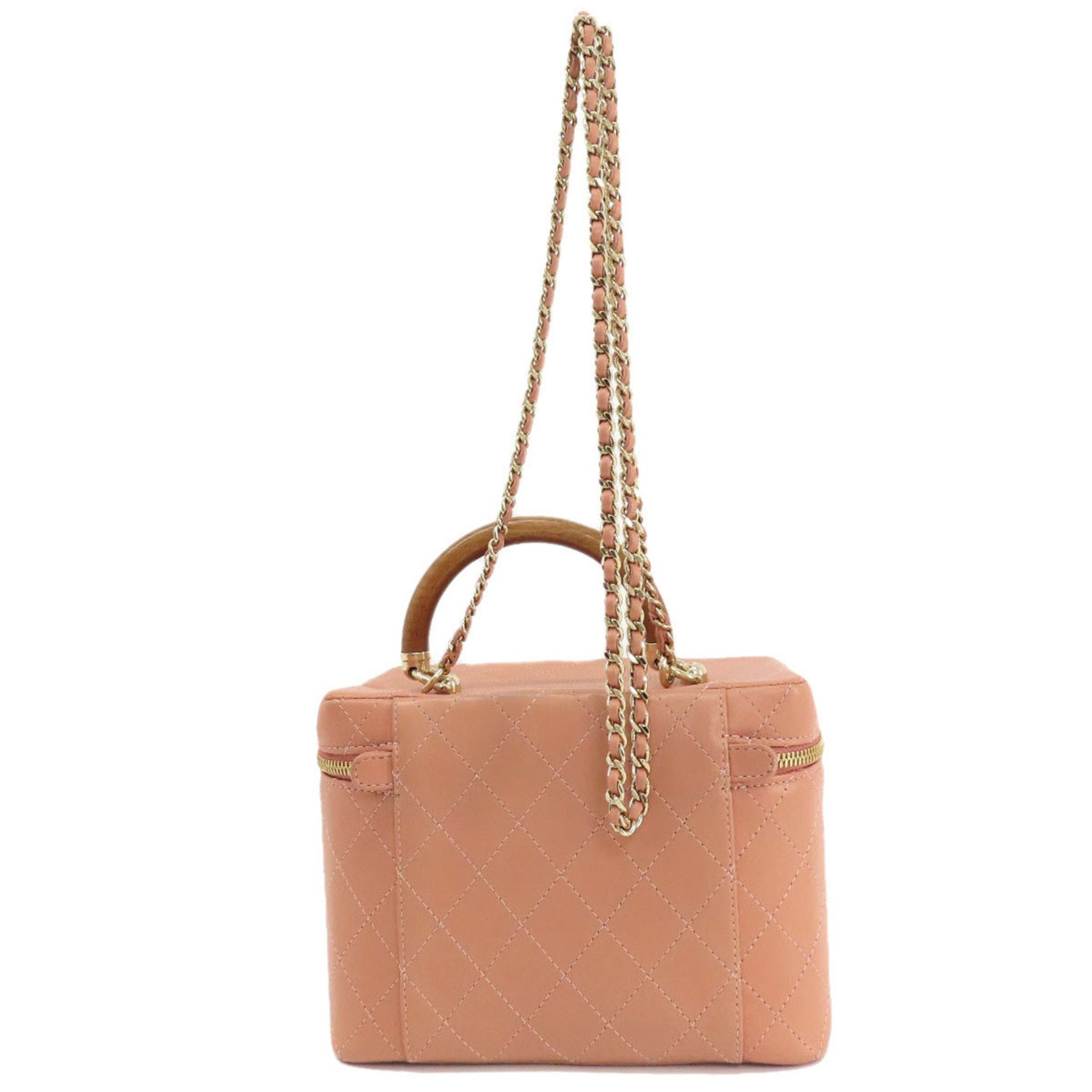 CHANEL Vanity Handbag Calf Leather