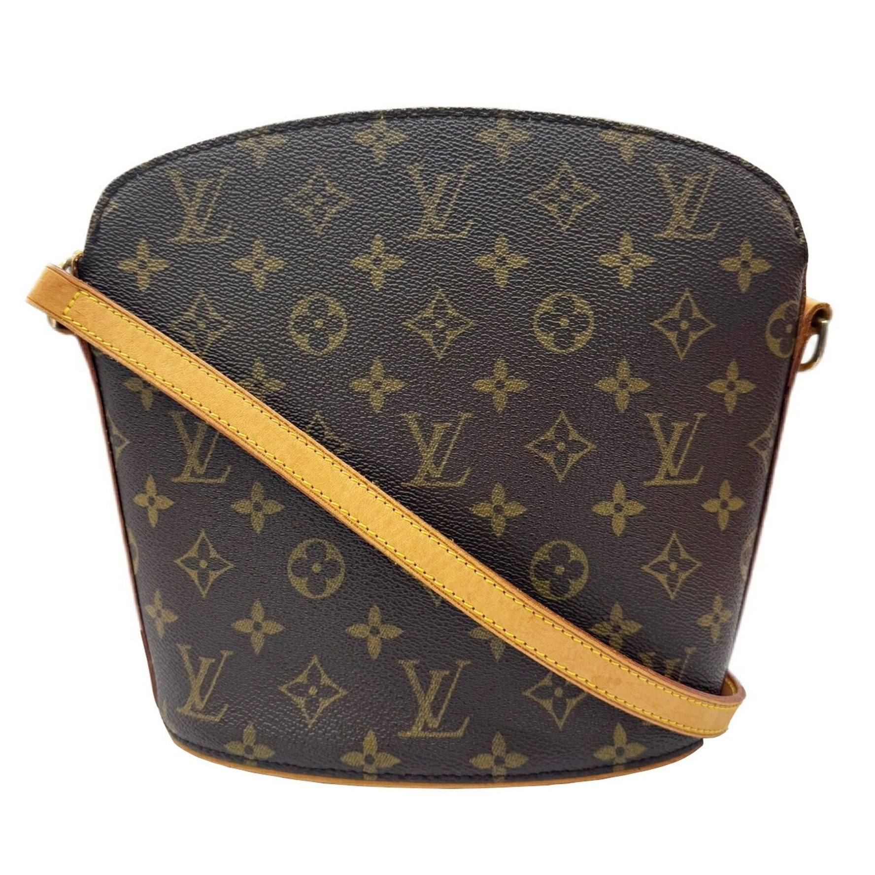 Louis Vuitton Drouot Monogram Brown Shoulder Bag