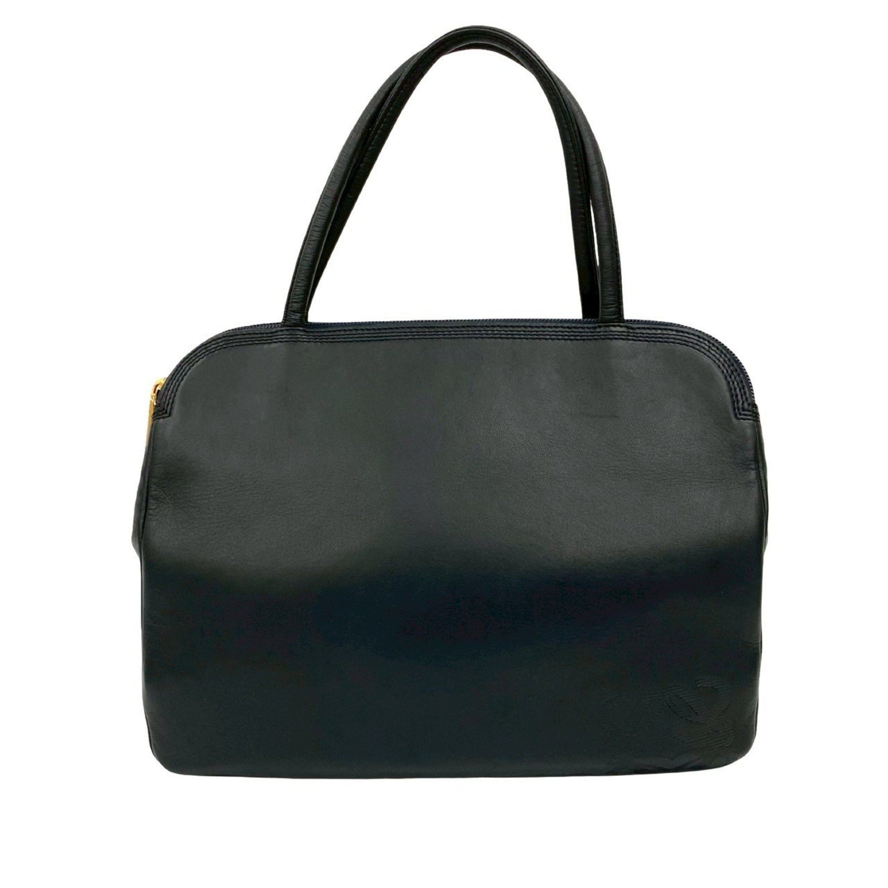LOEWE Vintage Anagram Logo Nappa Leather Handbag/Boston Bag/Tote Bag