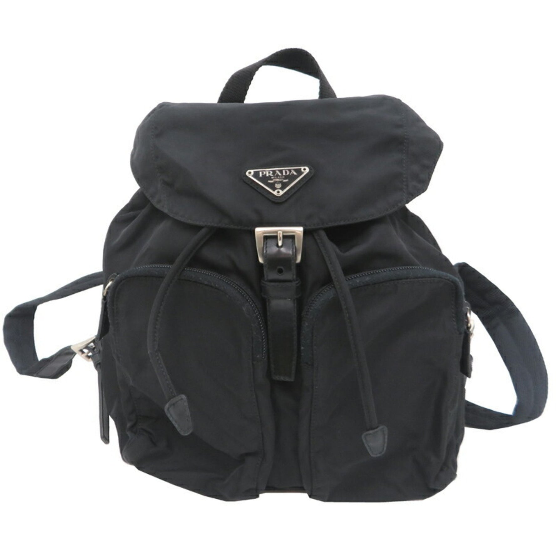 Prada Women's Backpack/Daypack B5885 VELA Nero (Black)