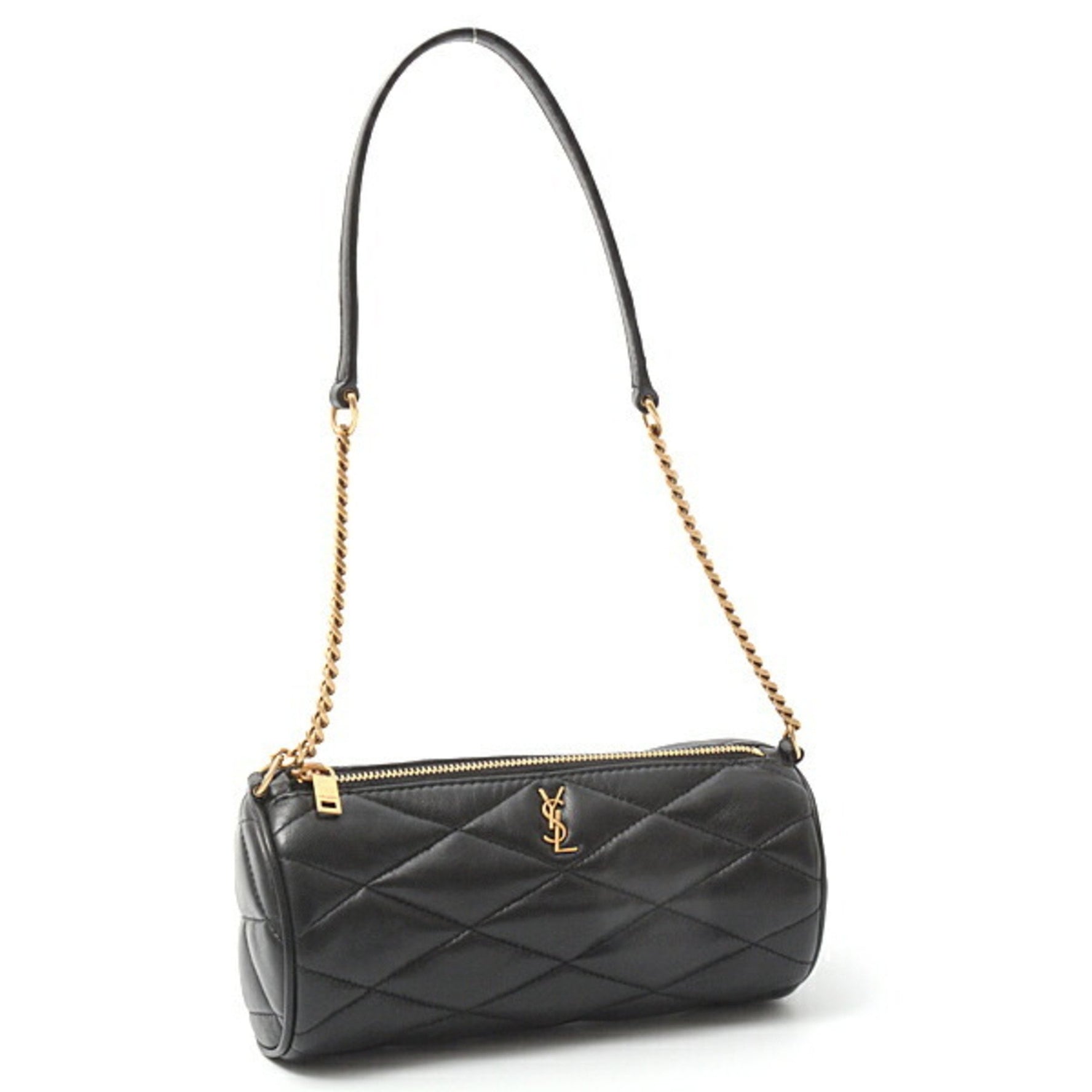 Saint Laurent Women's Sade Mini Tube Bag Shoulder Lambskin Black SAINT LAURENT