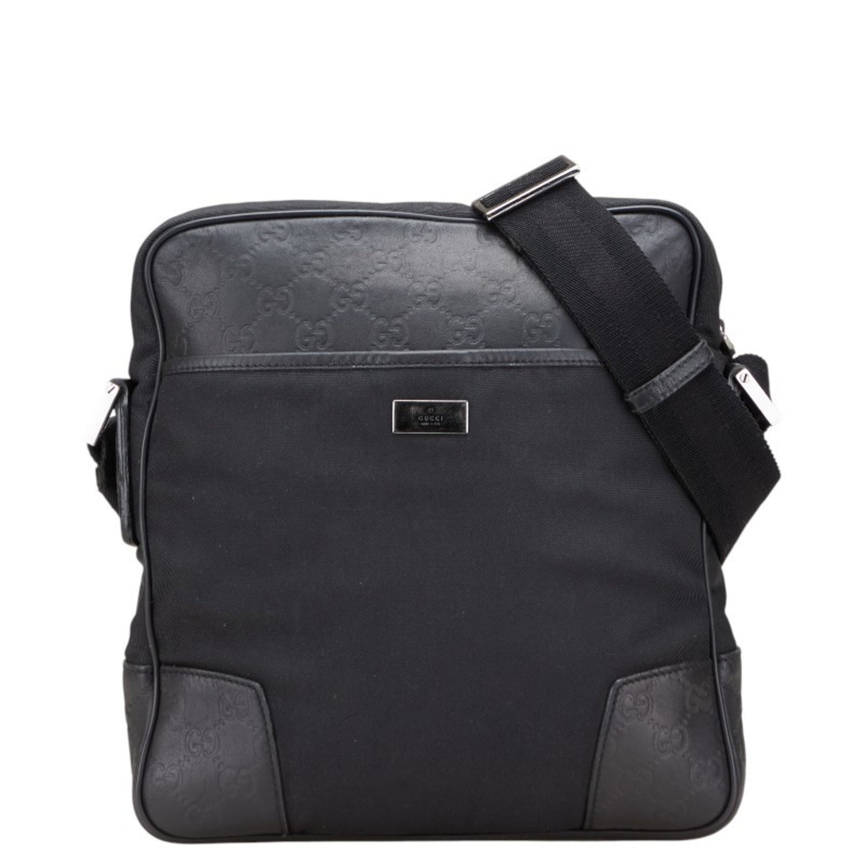 Gucci Guccissima Shoulder/Crossbody Bag Nylon and Leather