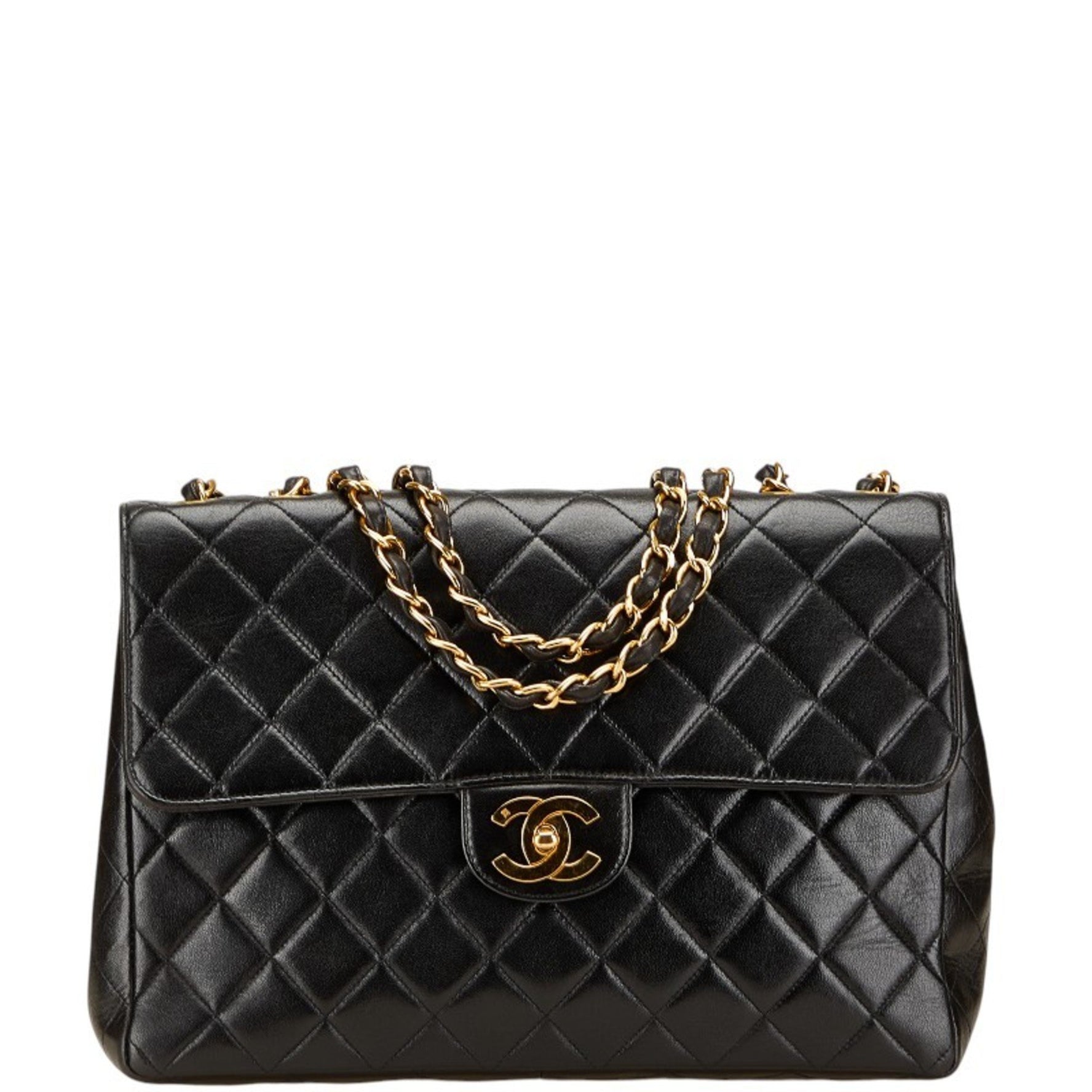 CHANEL Matelasse Coco Mark Chain Shoulder Bag Handbag Lambskin