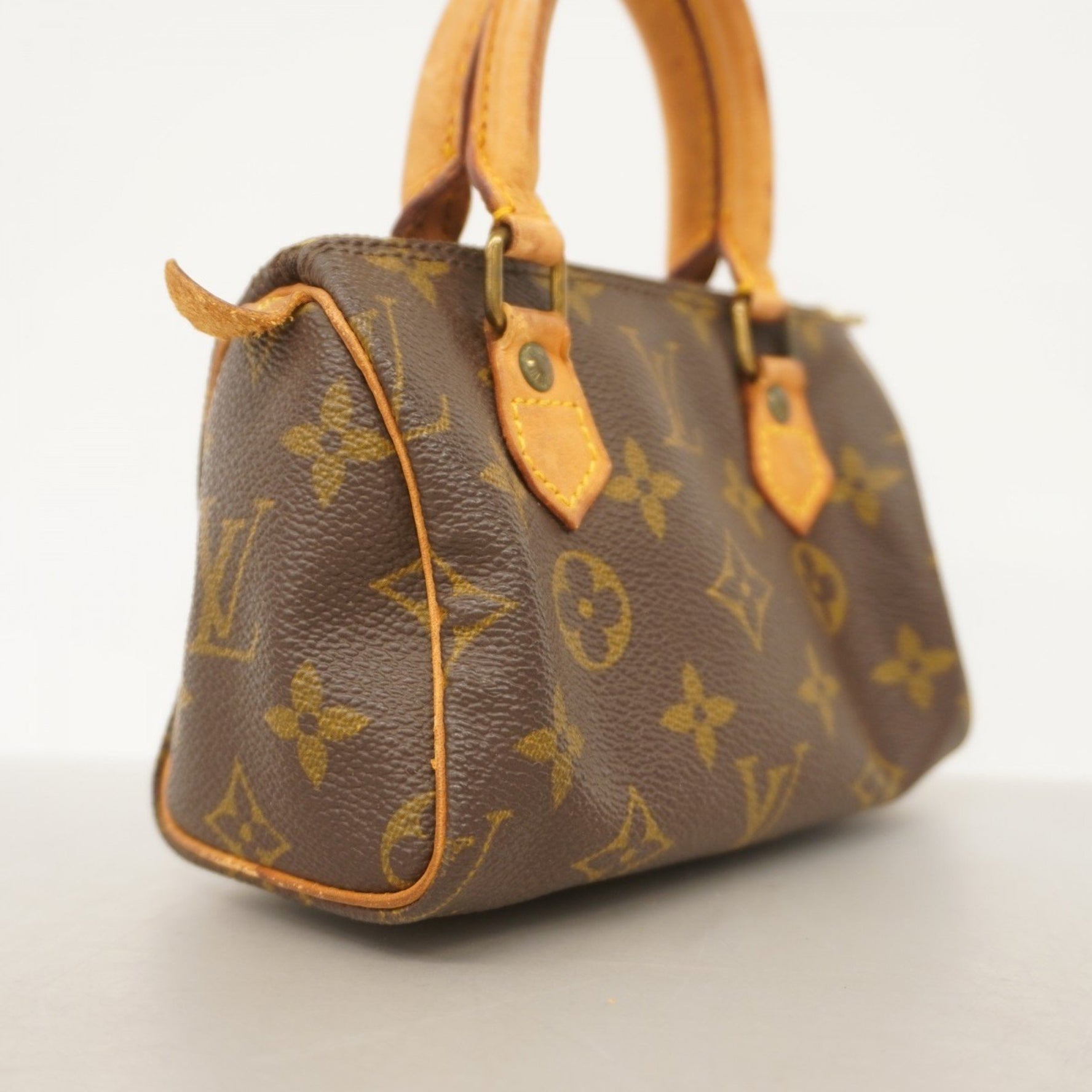 Louis Vuitton Monogram Mini Speedy Handbag M41534 Brown Women's
