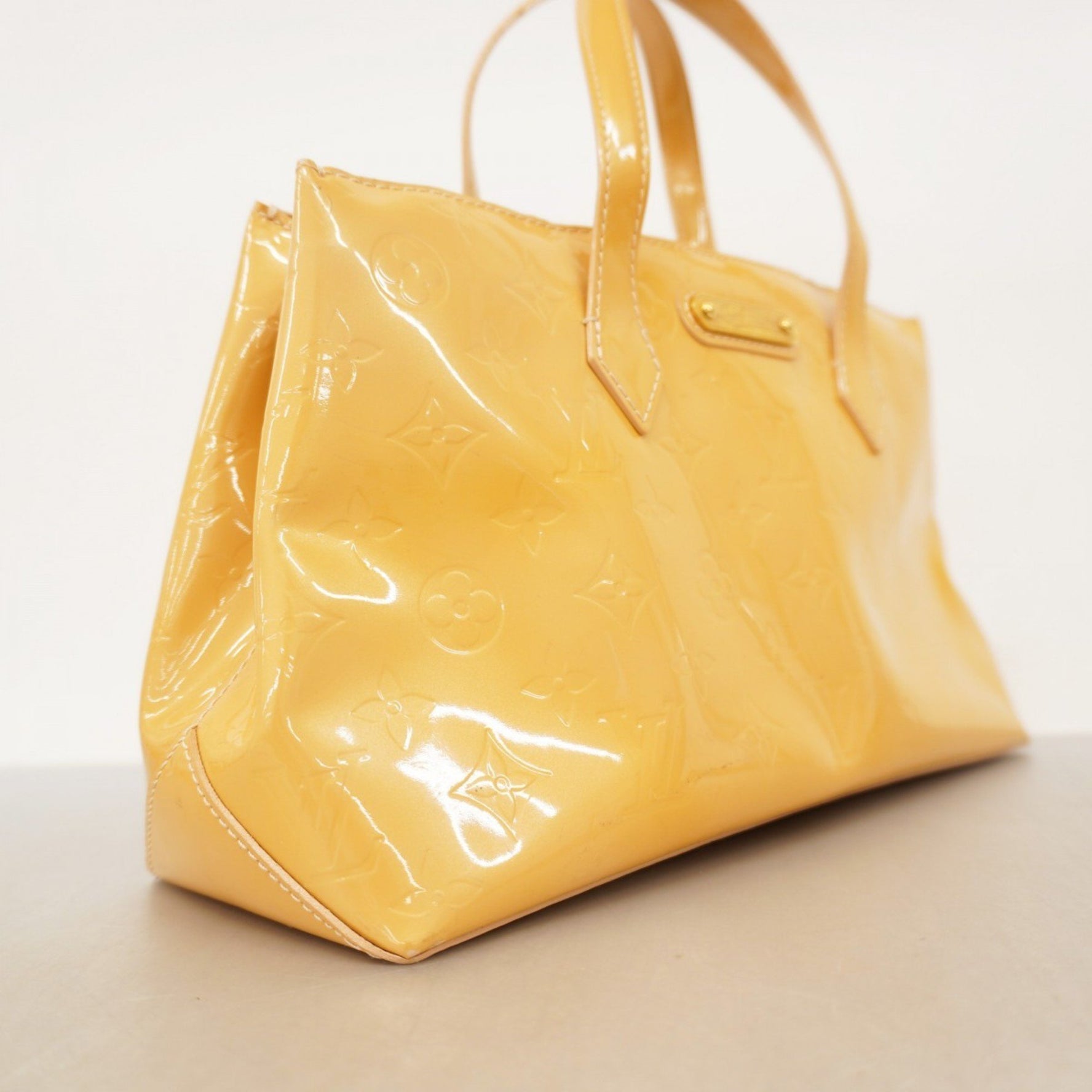 Louis Vuitton Vernis Wilshire PM Handbag Rose Florentine