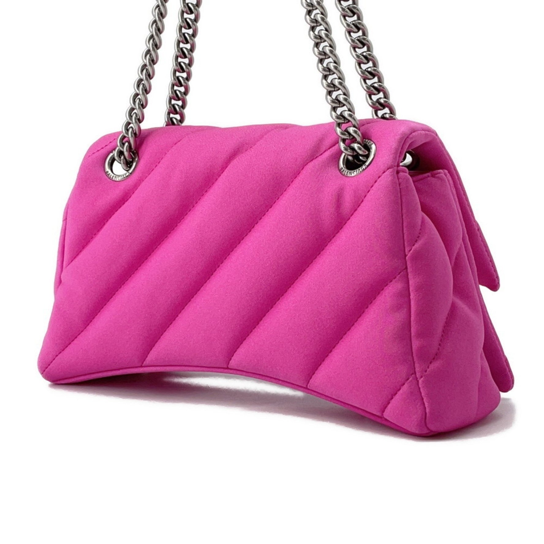 Balenciaga Crush Small Nylon Chain Shoulder Bag