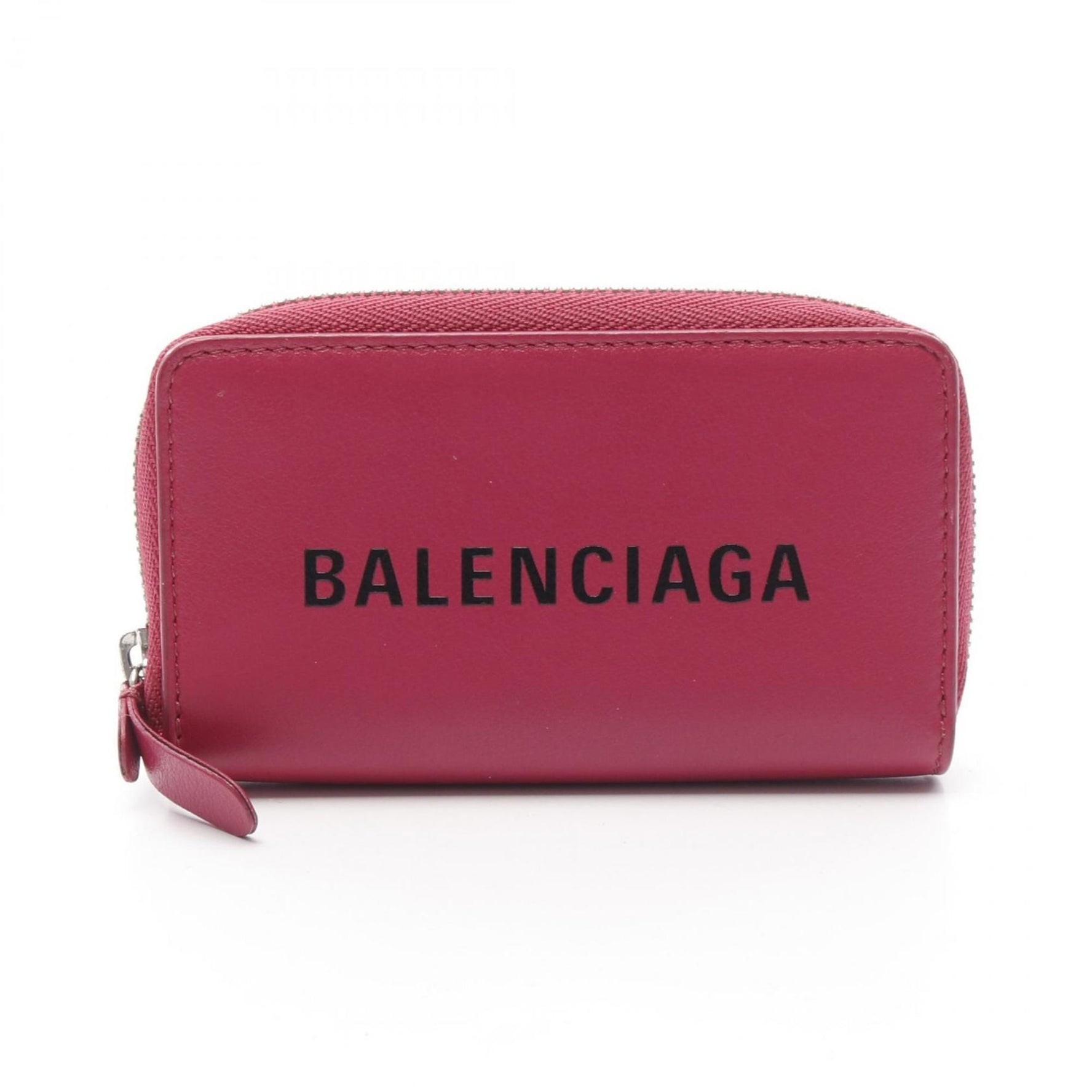 BALENCIAGA EVERYDAY Wallet/Coin Case Leather Women's Pink