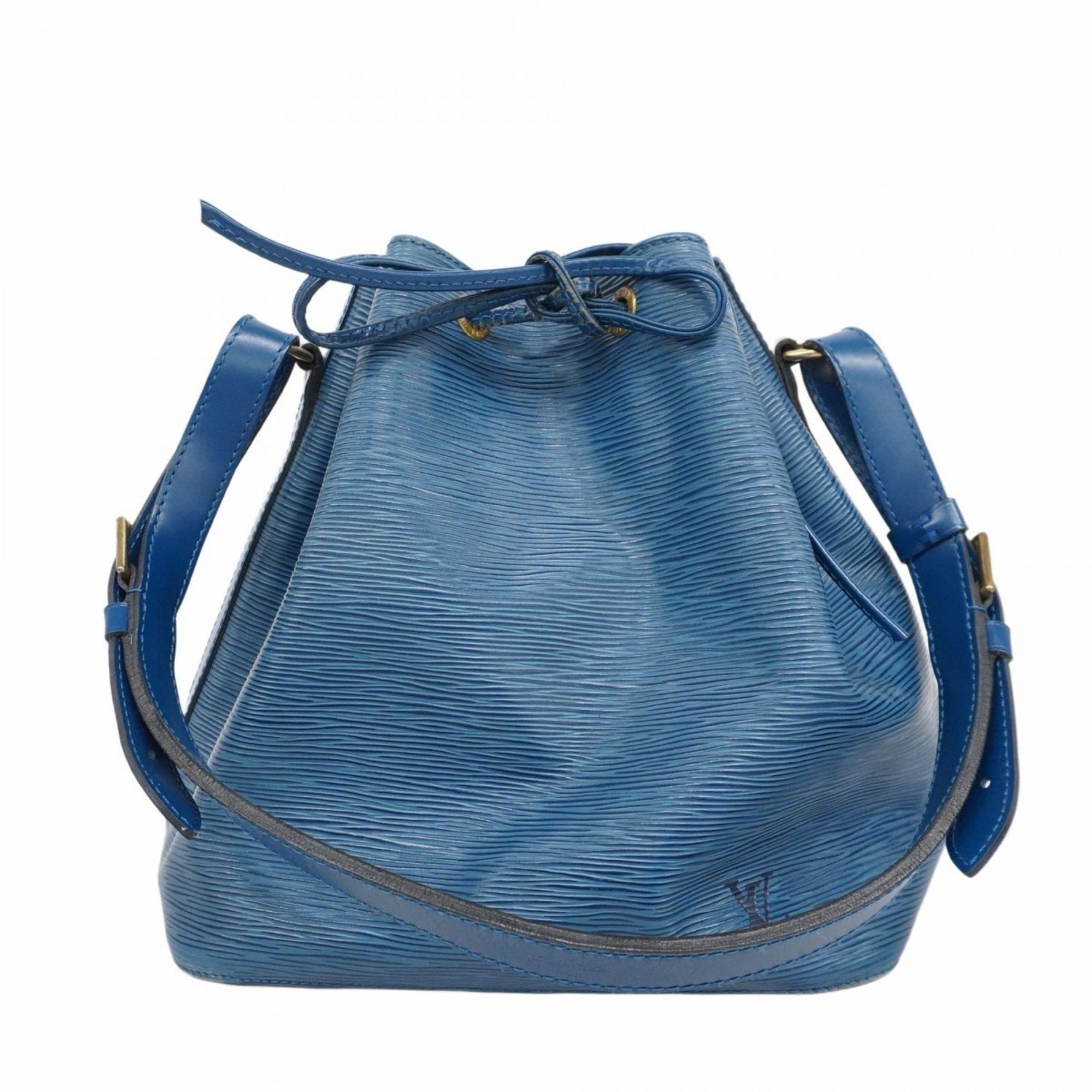 Louis Vuitton Epi Petit Noe Shoulder Bag M44105 Toledo Blue for Women