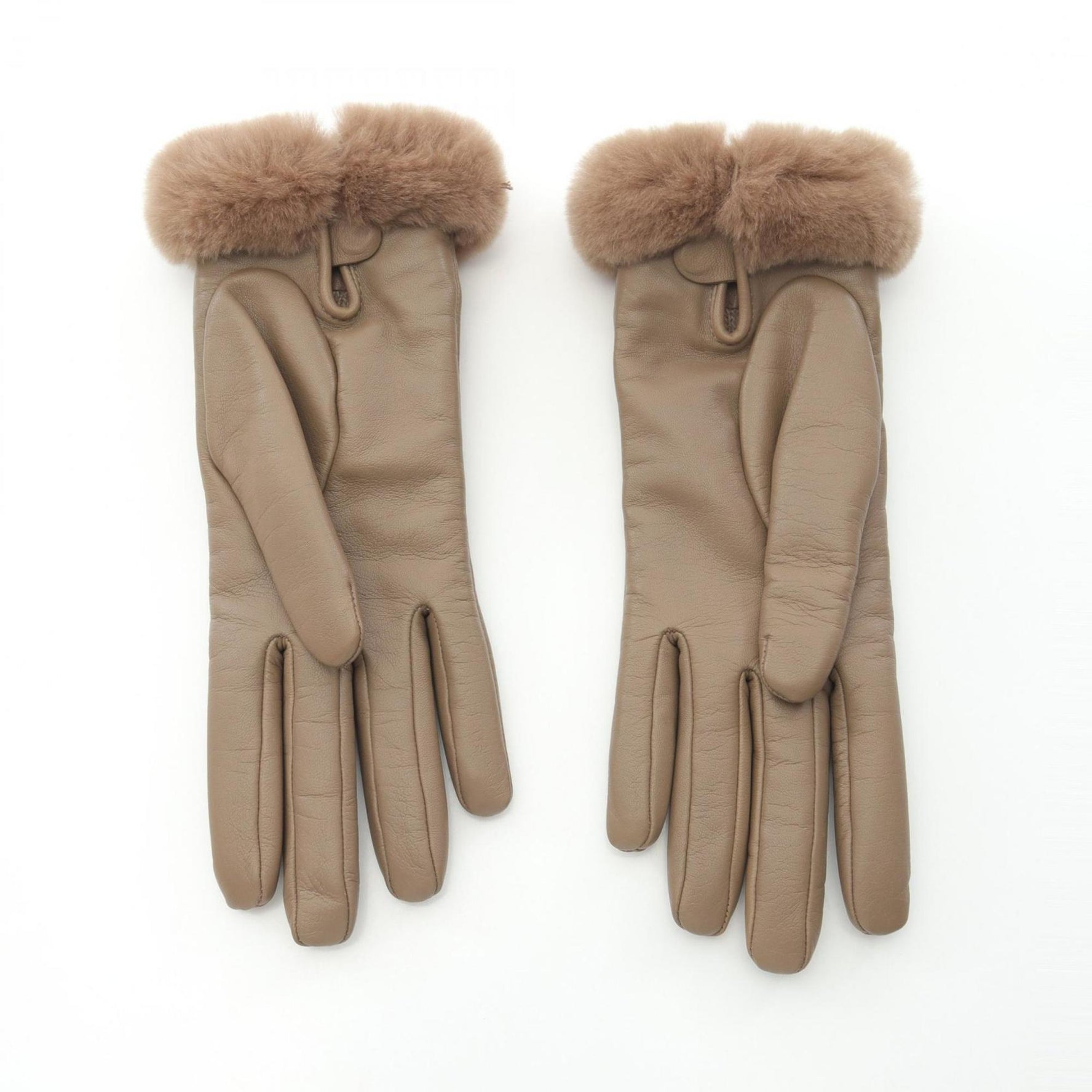 Hermes Hermès Kelly Cadena Charm Gloves, Lambskin and Mink Leather