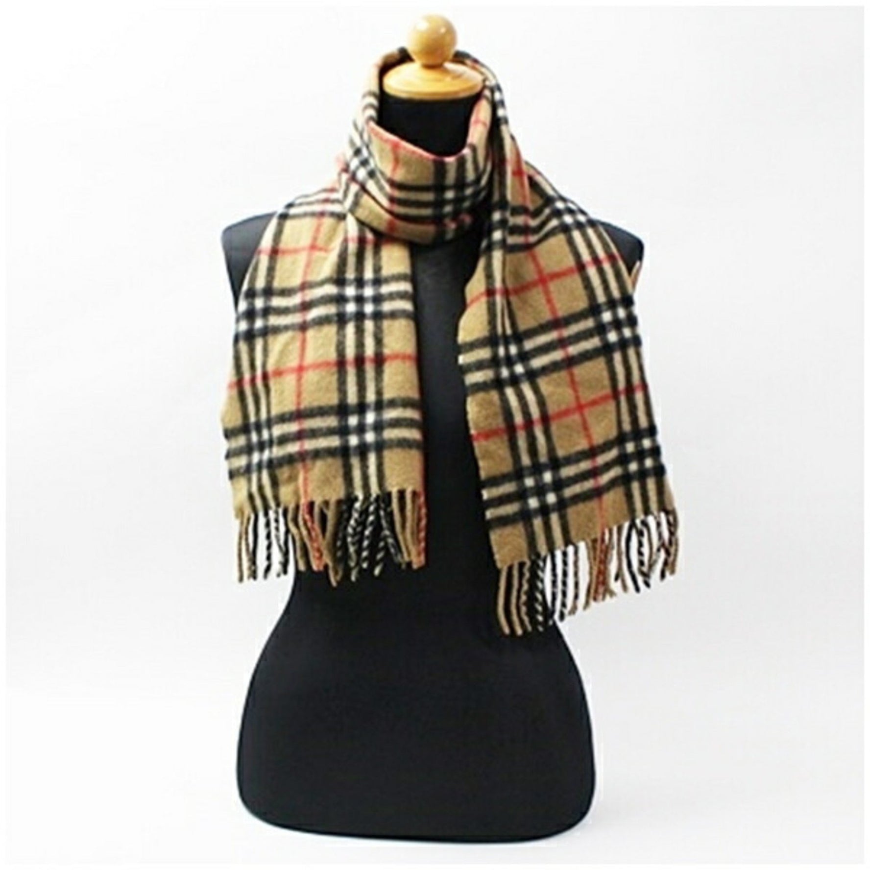 Burberry Men's Cashmere Scarf, x Check, 142 29 cm