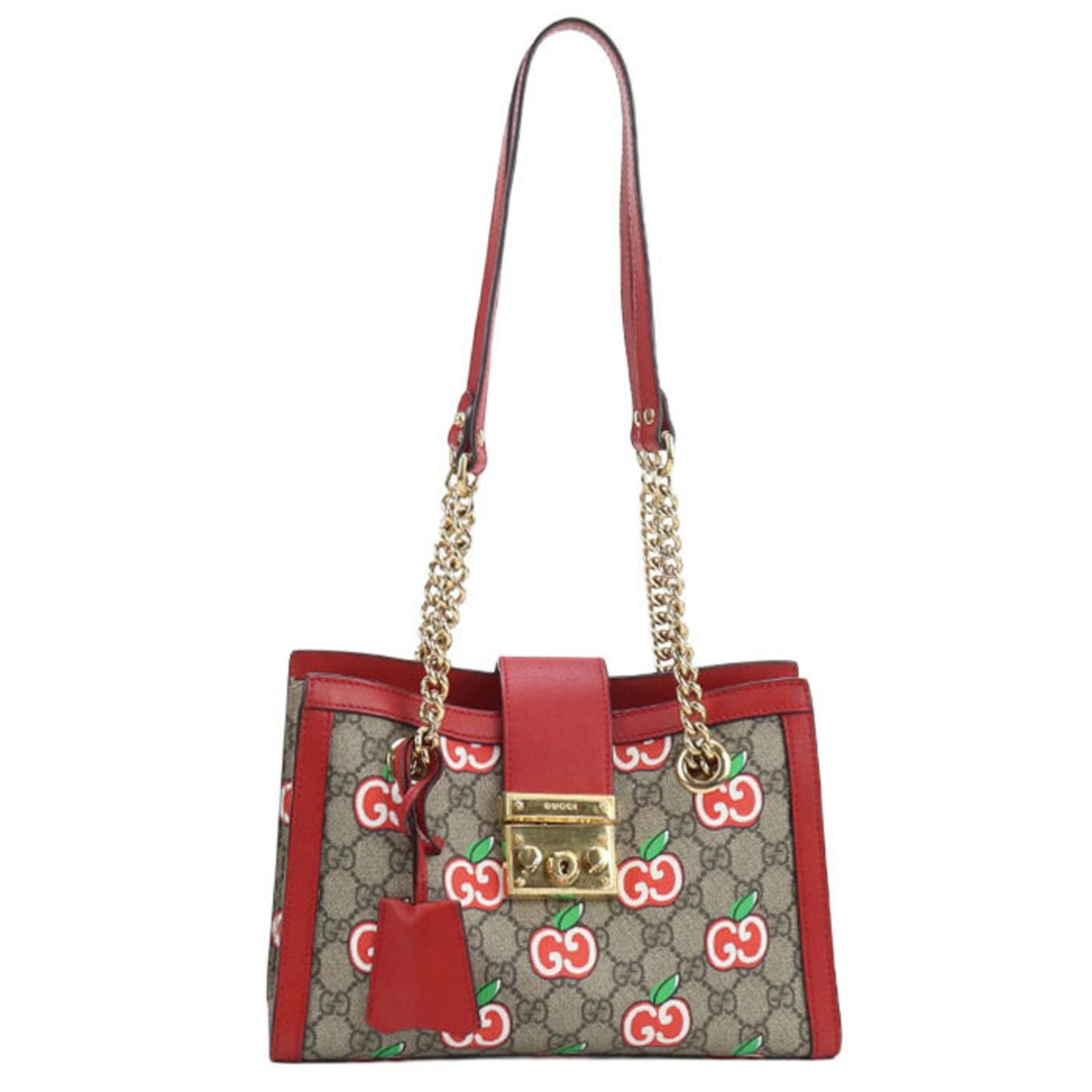 GUCCI Shoulder Bag Padlock GG Apple Chain