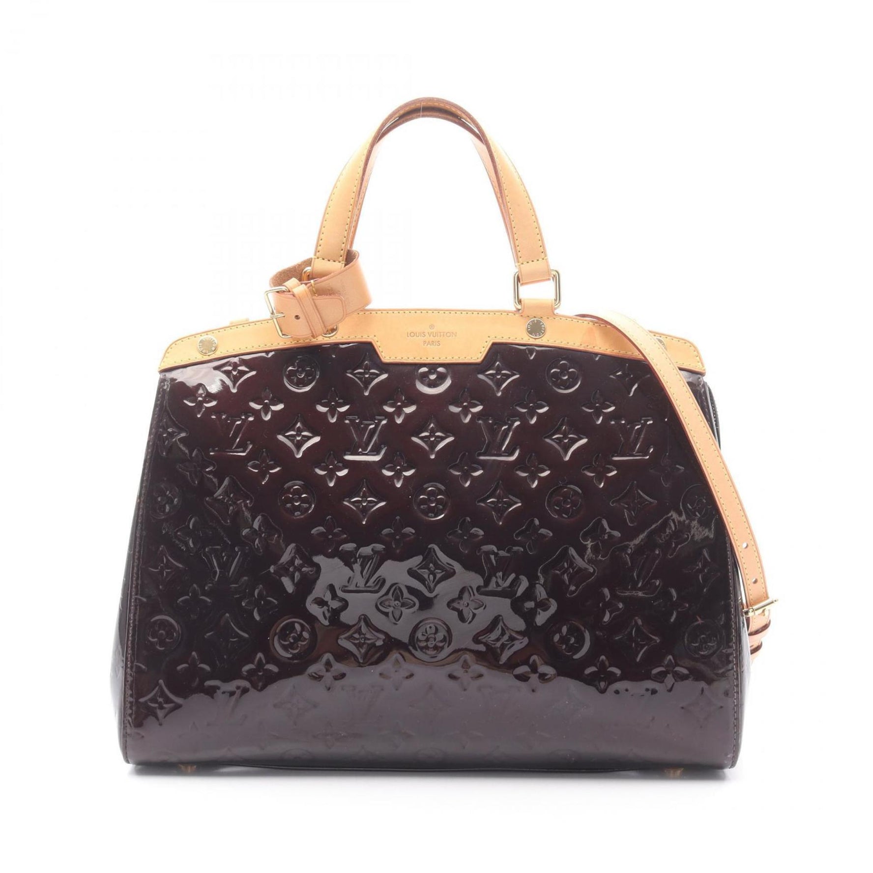 Louis Vuitton Blair GM Monogram Vernis Amaranth Handbag, Leather