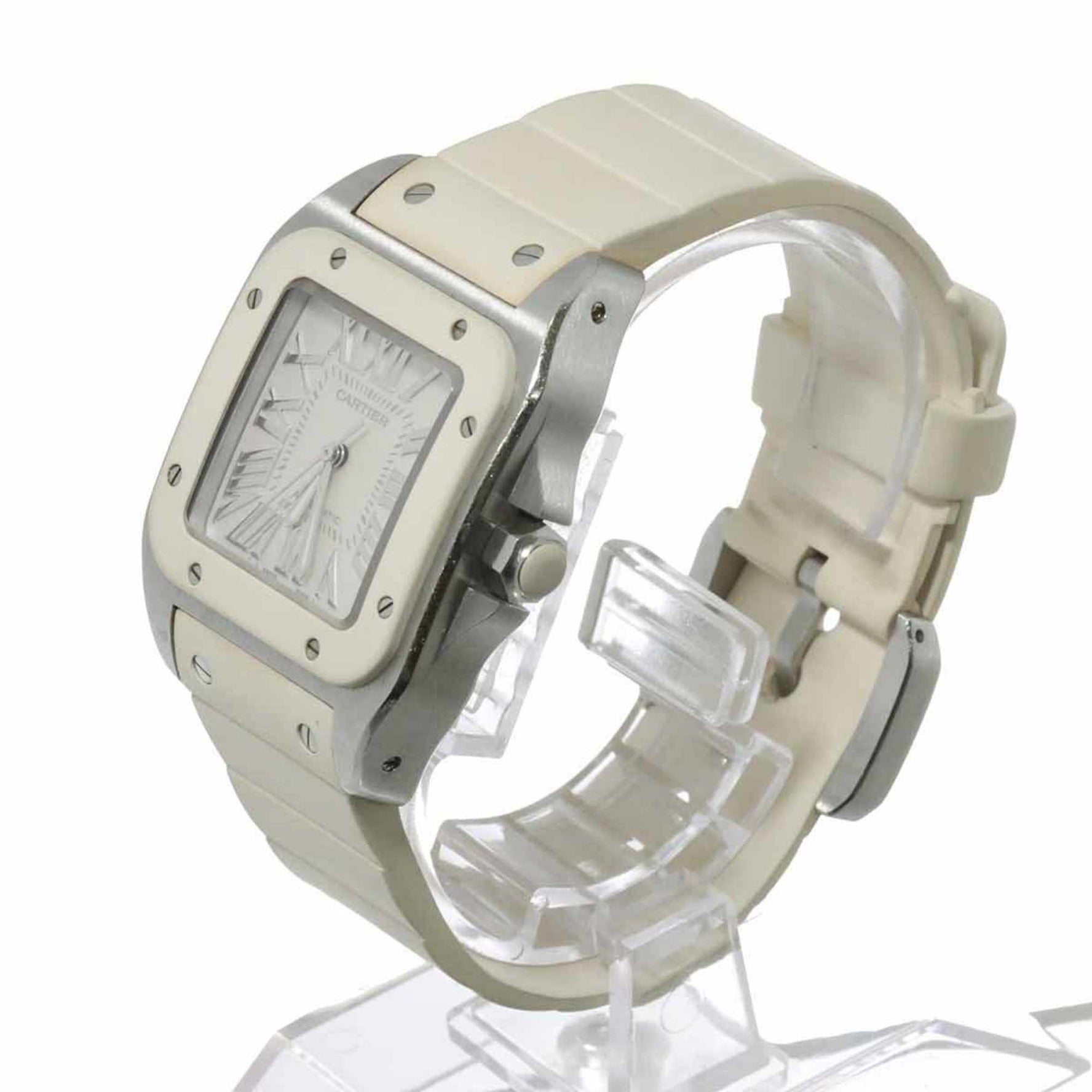 Cartier Santos 100 MM White Automatic Watch