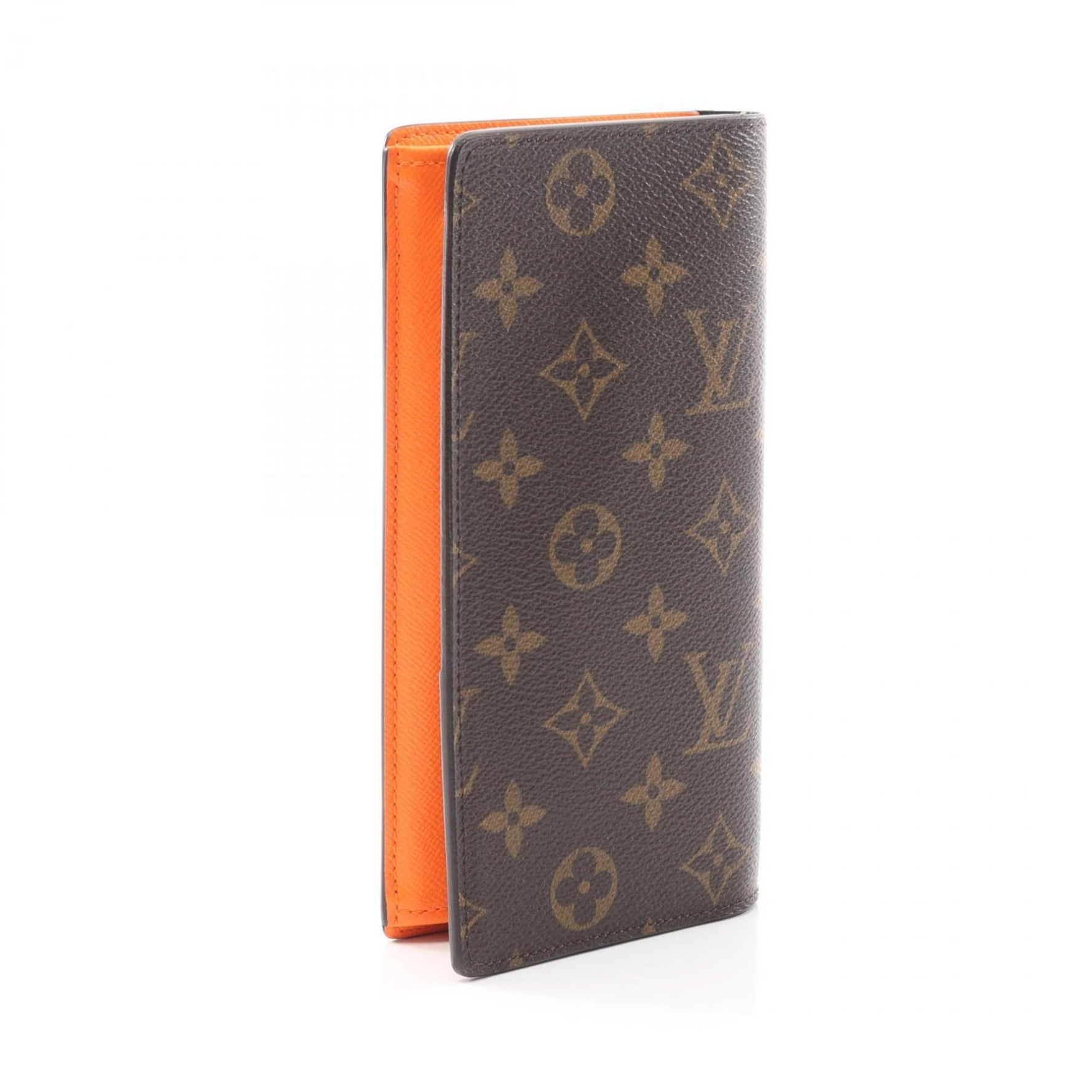 Louis Vuitton Portefeuille Brazza NM Bifold Long Wallet, Coated Canvas, Monogram, Brown, Multicolor