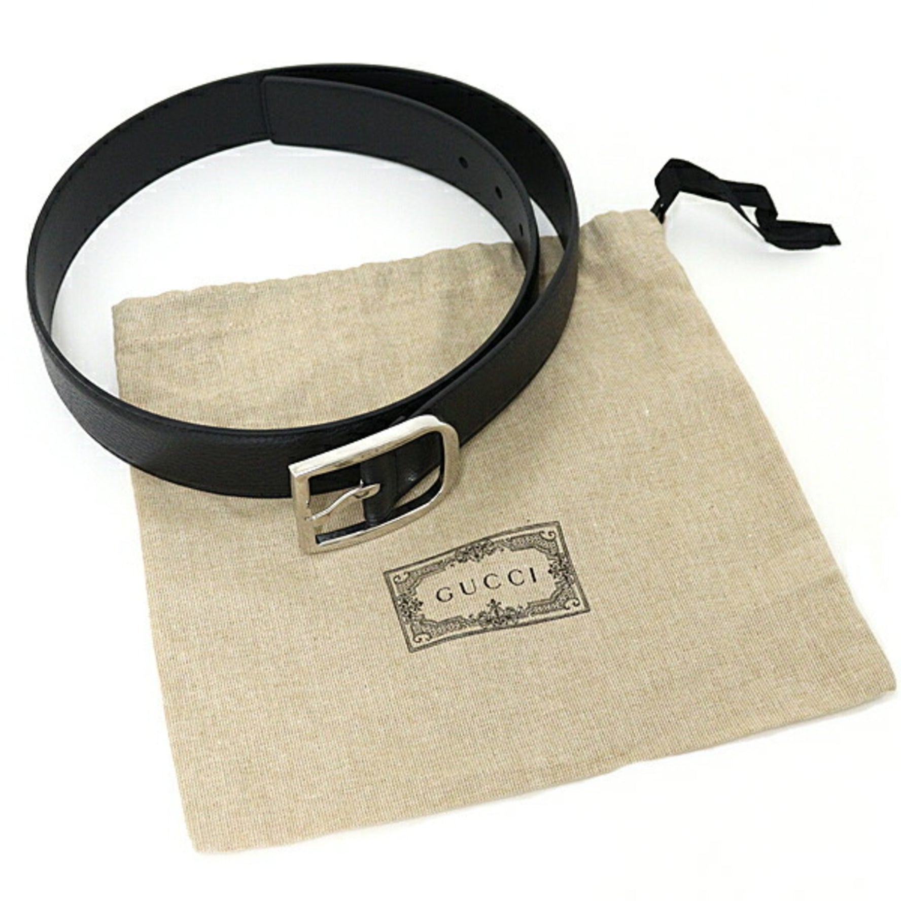 GUCCI Belt 85/34 Leather Unused