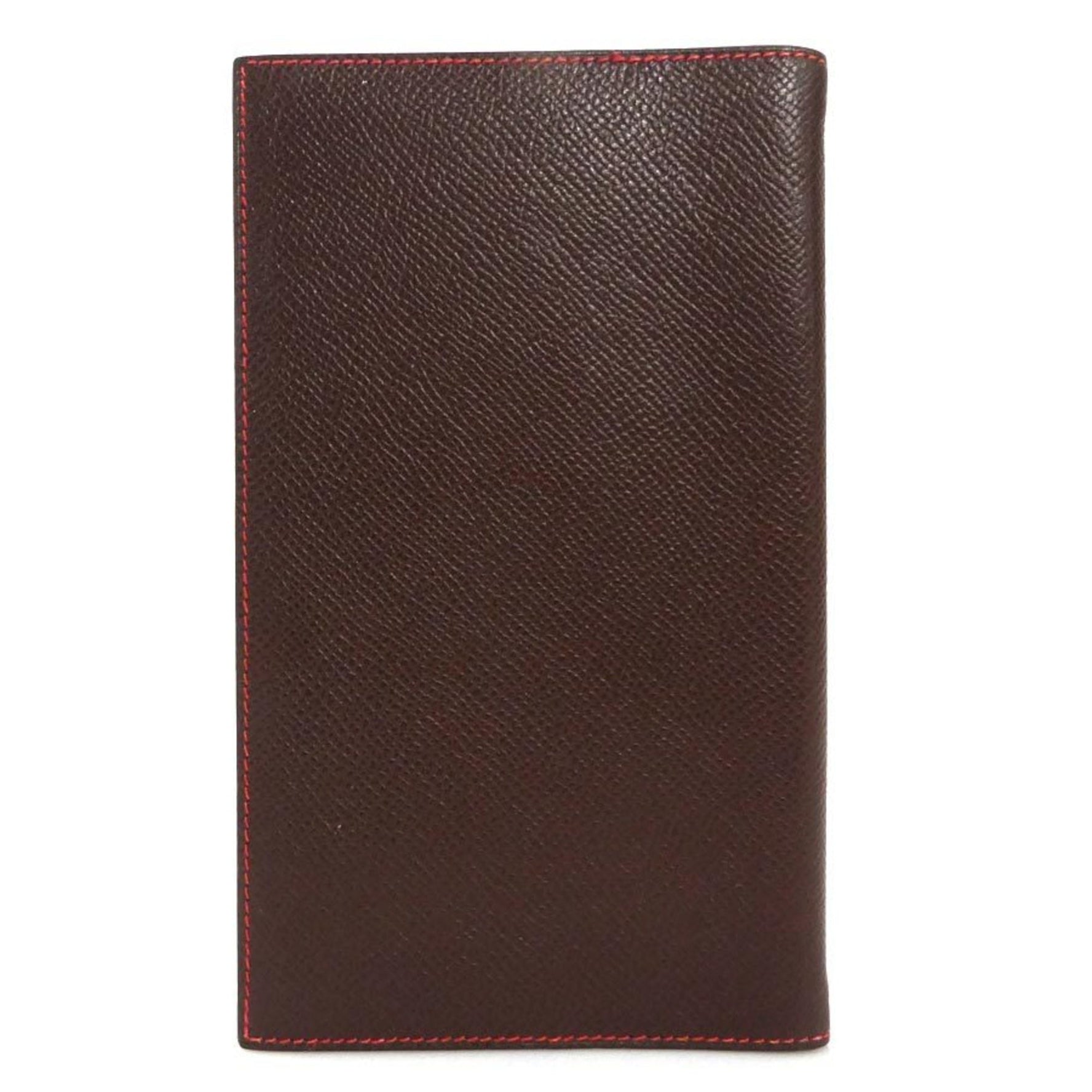 Hermes HERMES Notebook Cover Leather Brown Red Men's Women's e59922g