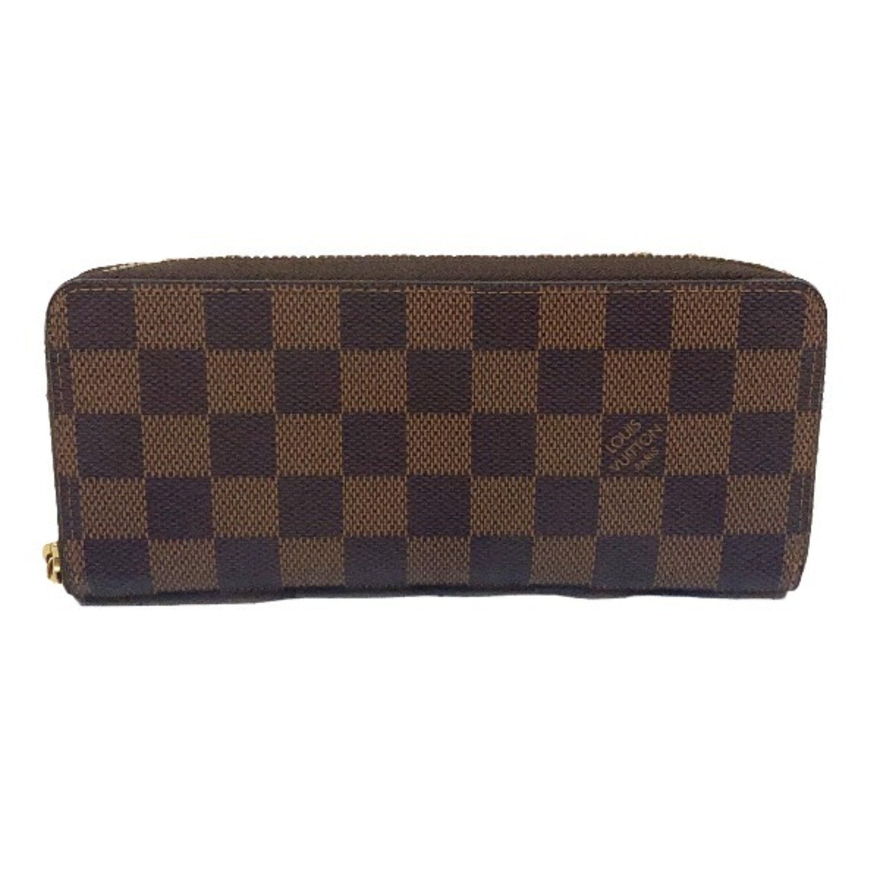 Louis Vuitton Portefeuille Clemence Damier Round Zipper Rose Ballerine Long Wallet LV