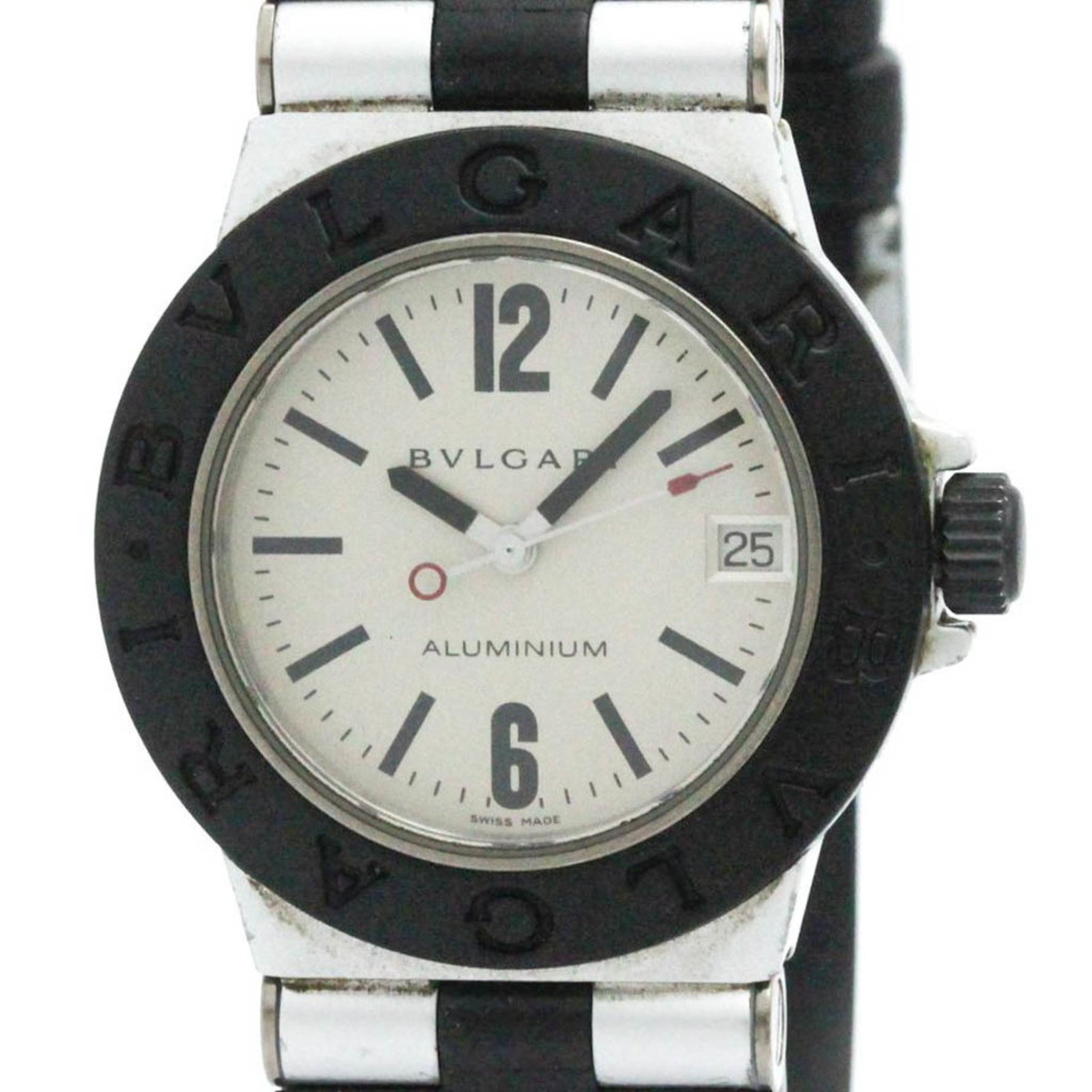 BVLGARI Aluminum Rubber Quartz Ladies Watch