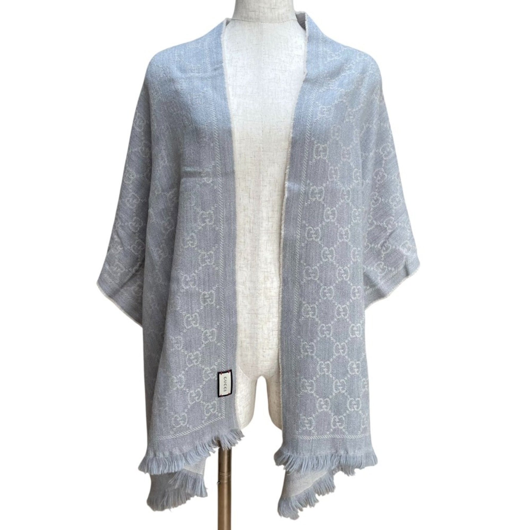 GUCCI GG pattern knit scarf/stole