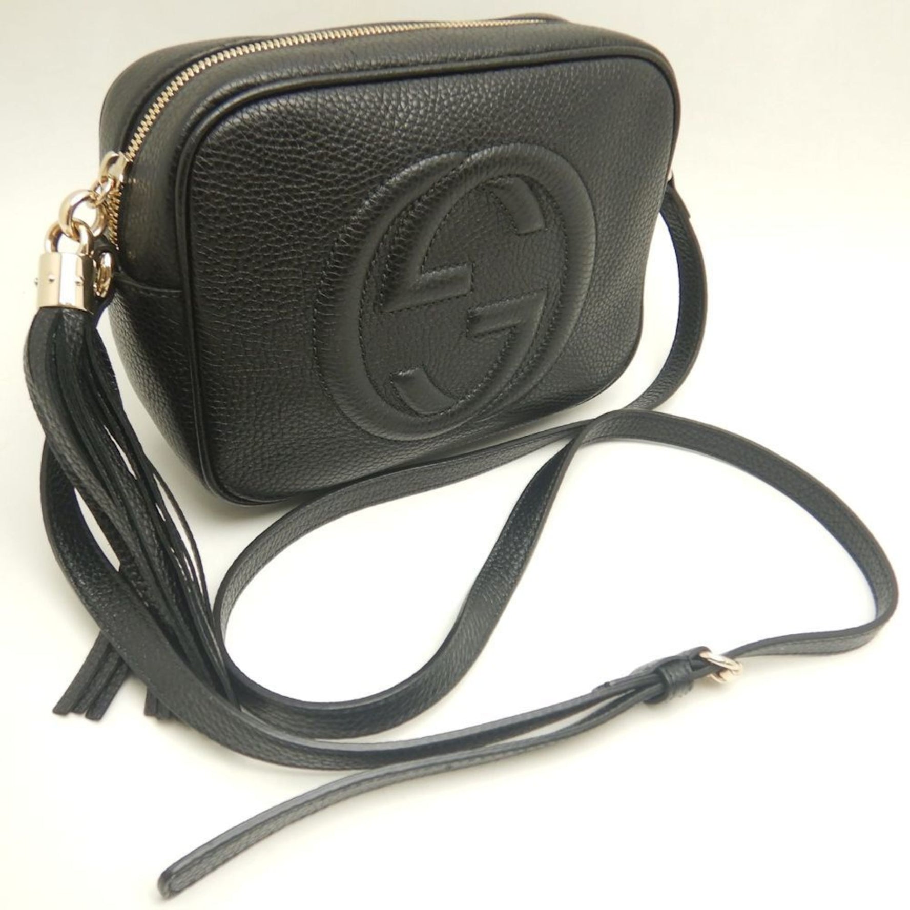 GUCCI Soho Shoulder Bag in Leather, Outlet