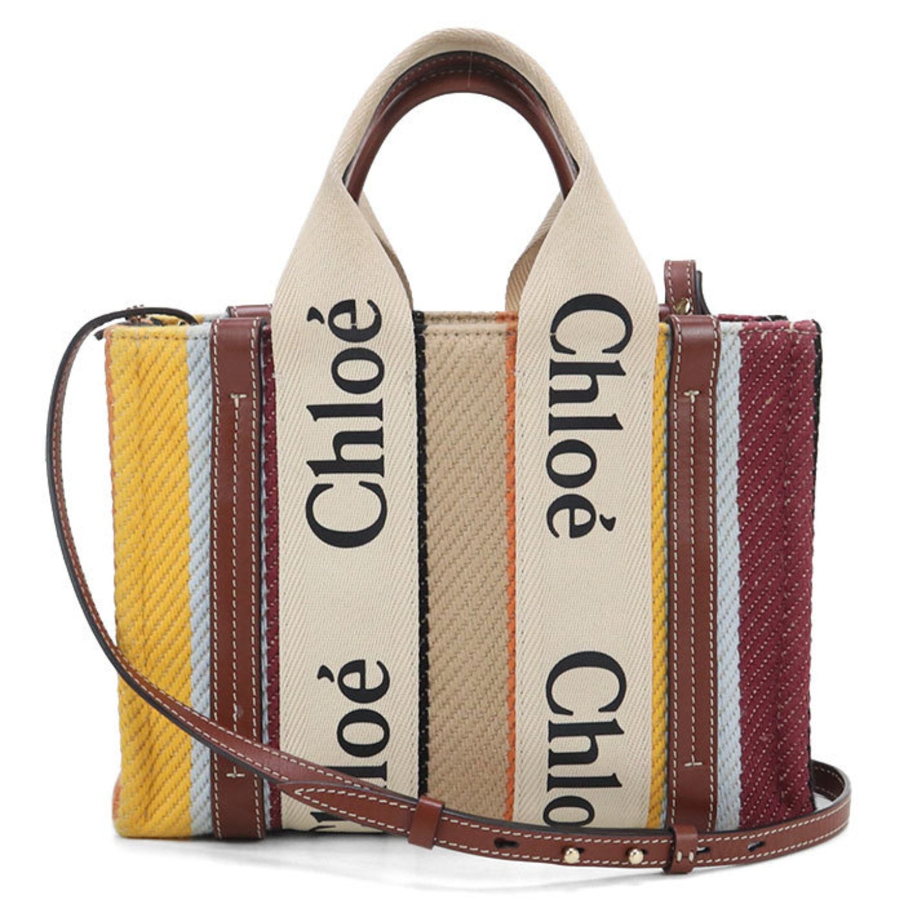 Chloé Chloe Small Woody Tote Bag, Multicolor