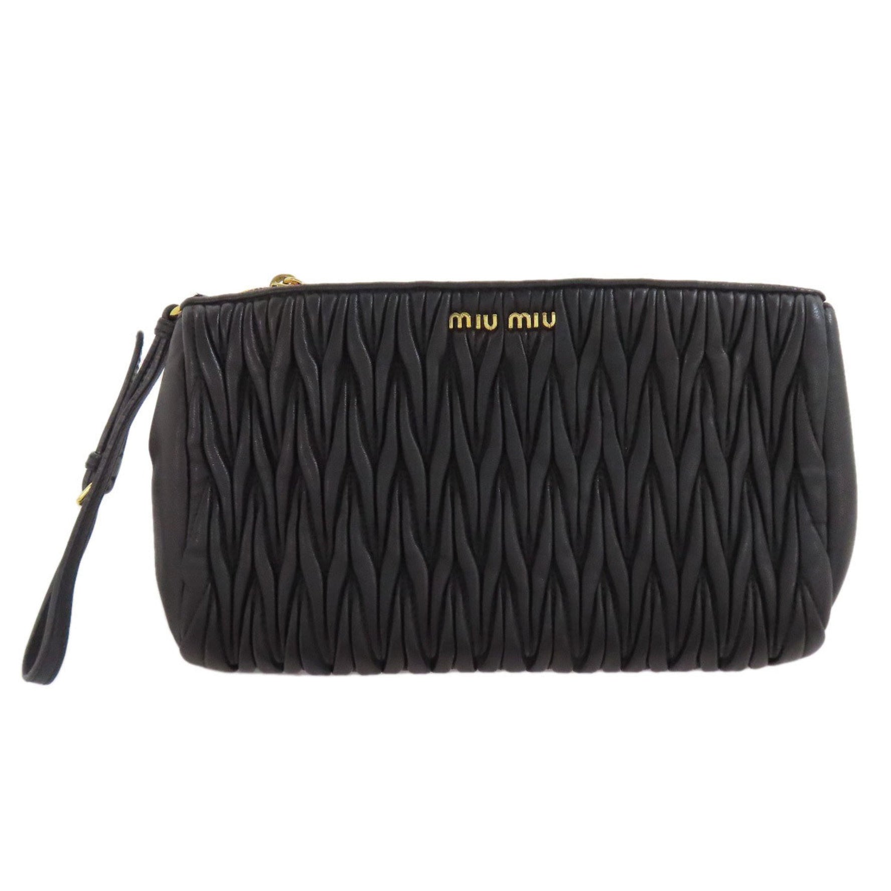 Miu Miu Miu Matelasse Pouch in Calfskin MIUMIU