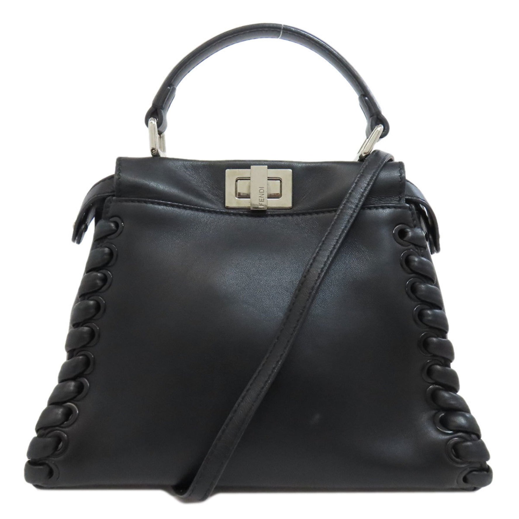 FENDI Peekaboo handbag leather