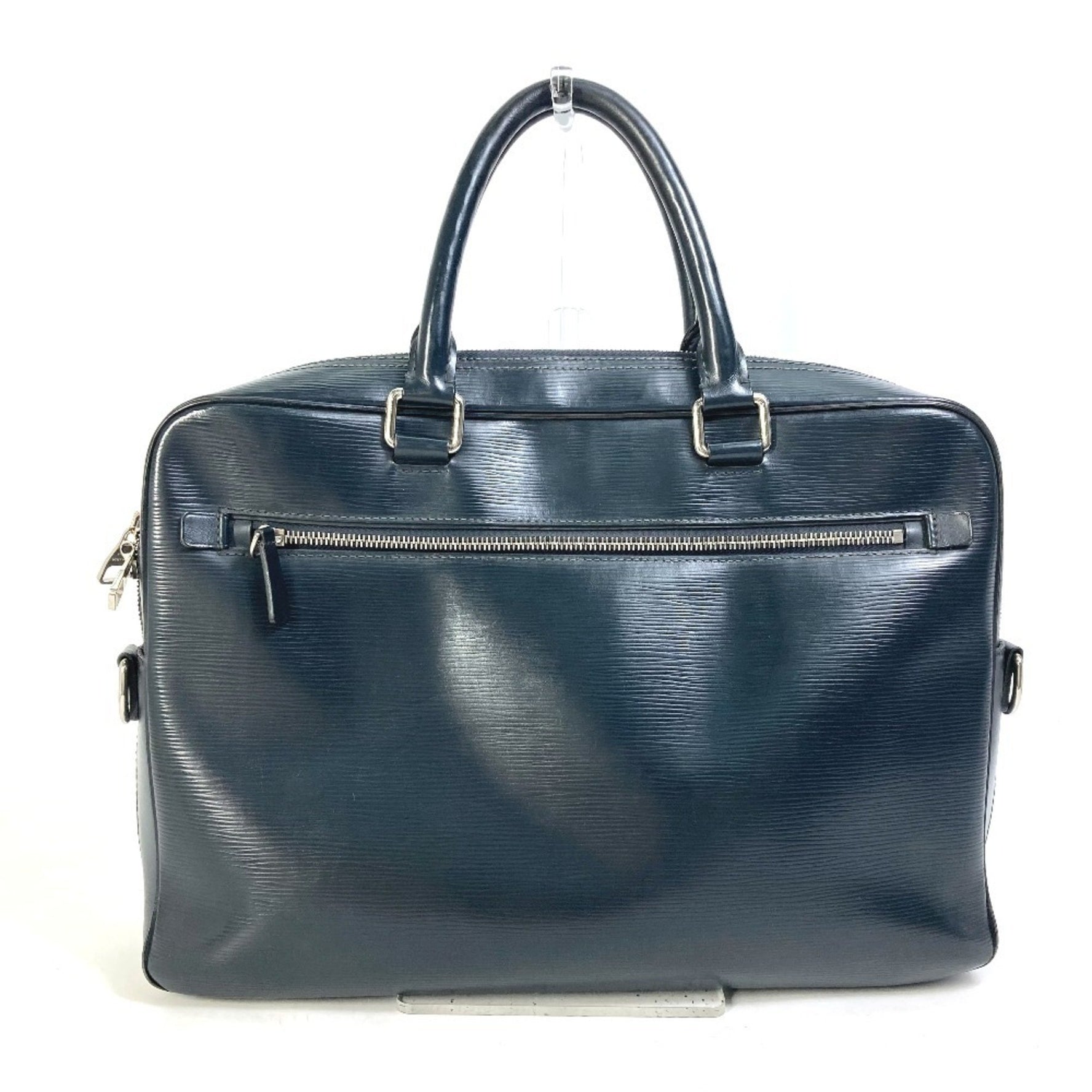 LOUIS VUITTON M54092 Epi Leather Porte Document Business Handbag, Tote Bag, Men's, Bleu Nuit, Navy