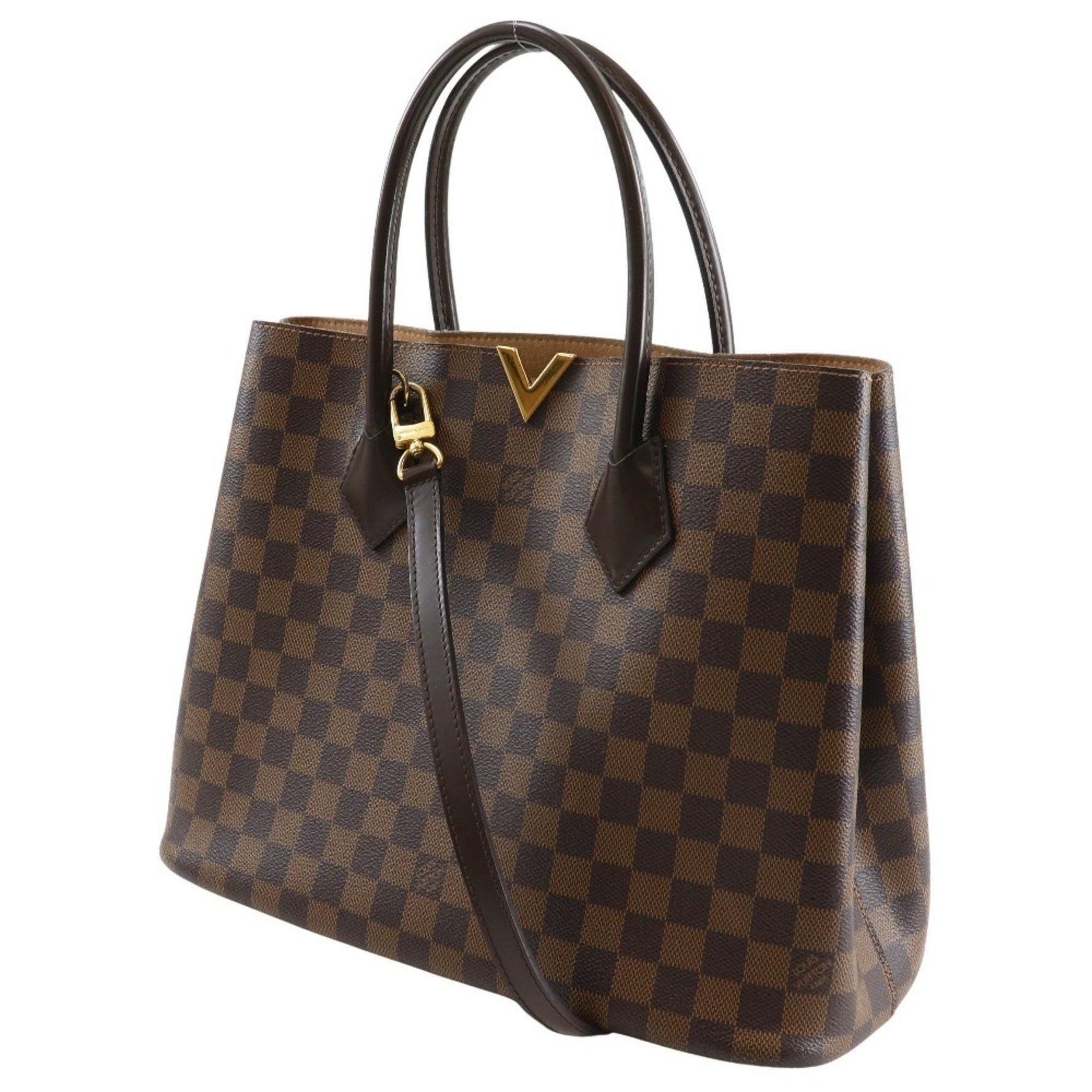Louis Vuitton Kensington Handbag Shoulder Damier Canvas 2015