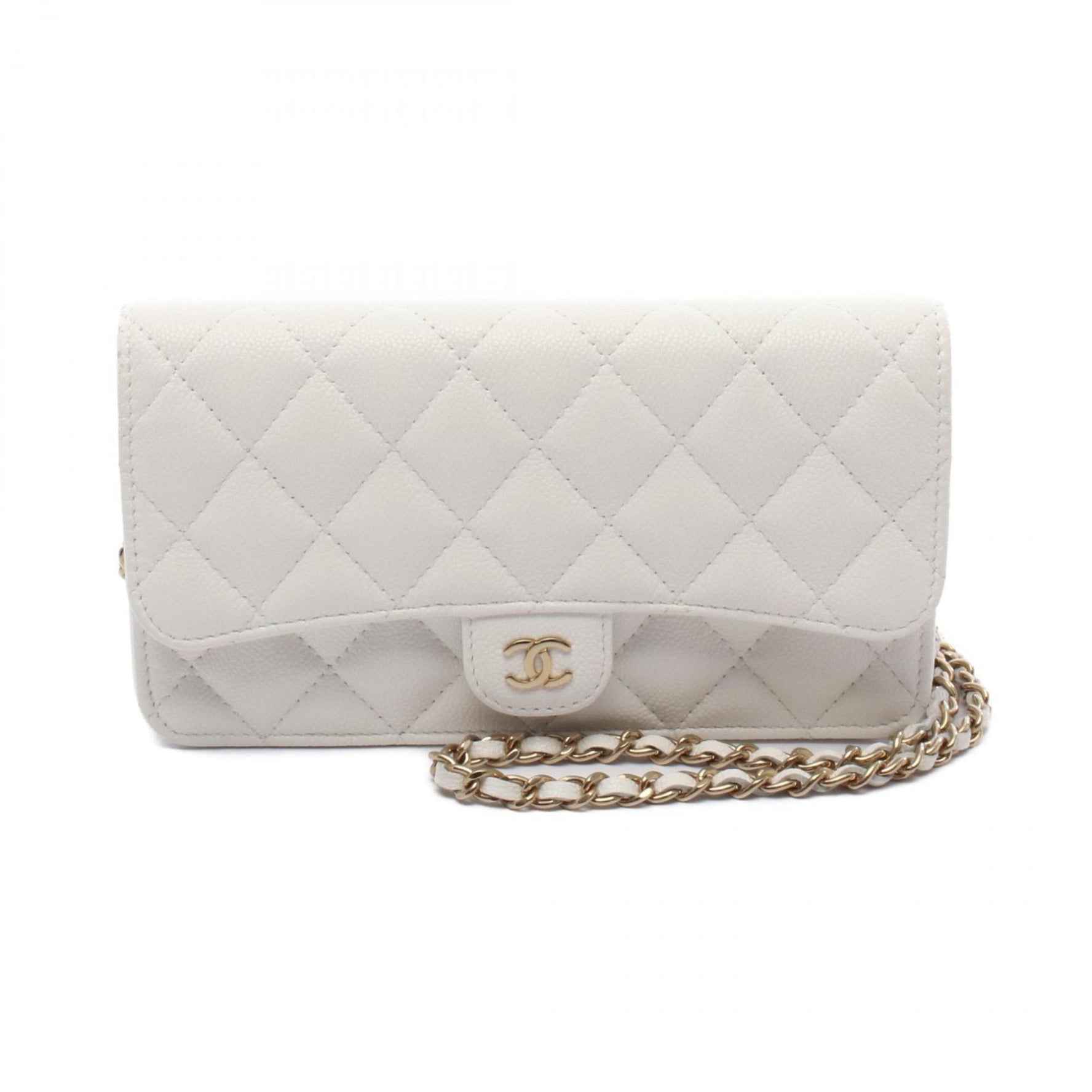 CHANEL Matelasse Phone Case Shoulder Bag in Calfskin Leather