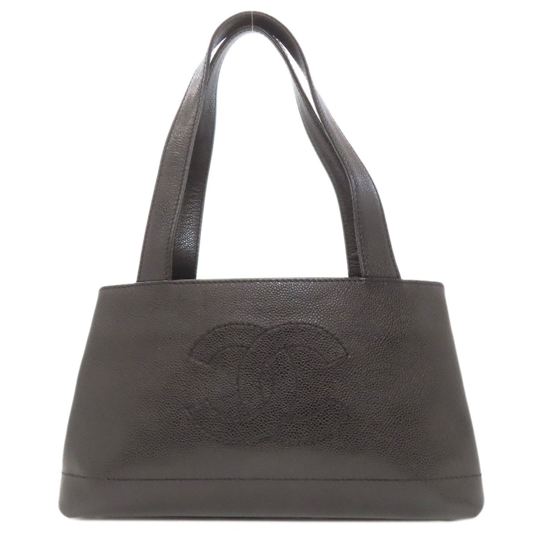 Chanel Coco Mark Gold Hardware Grained Calfskin Handbag