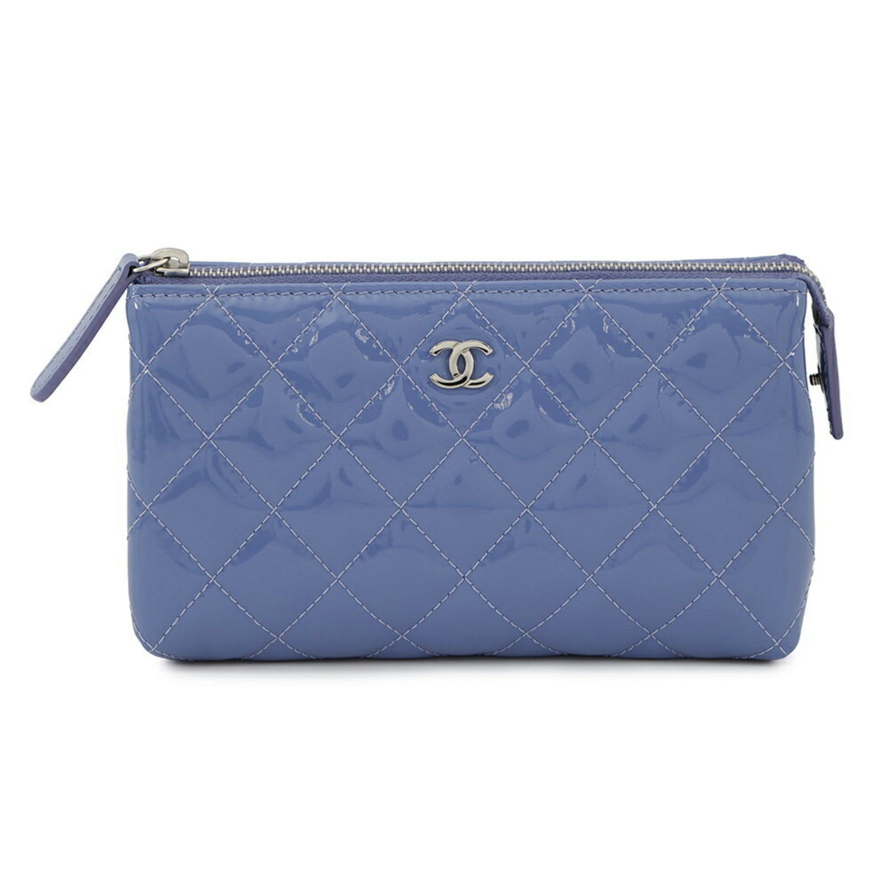 Chanel pouch bag matelasse coco mark patent
