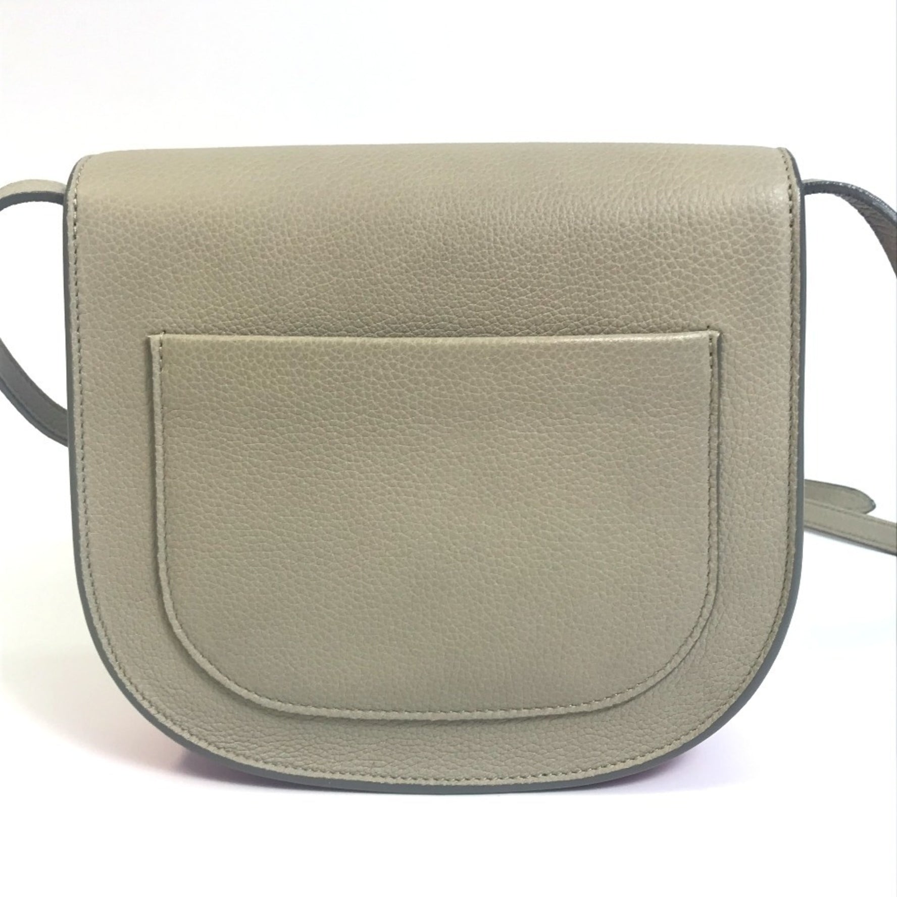 CELINE Two-tone Trotter Small Shoulder Bag in Leather, Gray and Purple Pink