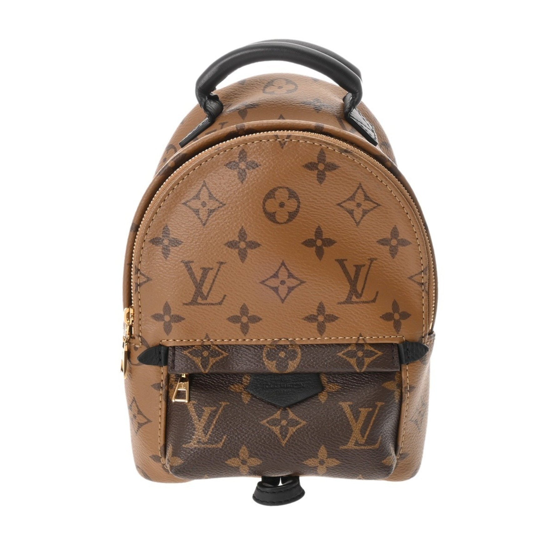 Louis Vuitton Monogram Reverse Palm Springs MINI New Camel Canvas Backpack/Daypack