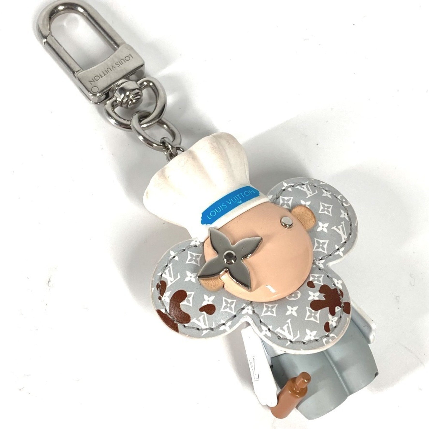 LOUIS VUITTON M01467 Vivienne Baker Bag Charm Keychain, Metal, Women's, White
