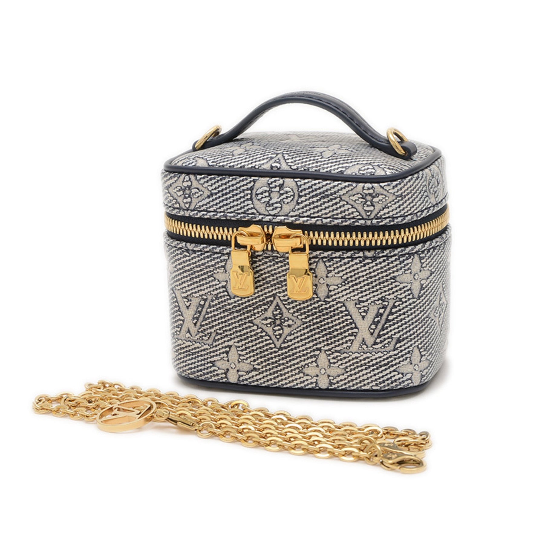 Louis Vuitton Monogram Laminated Micro Vanity Chain Shoulder Bag BP