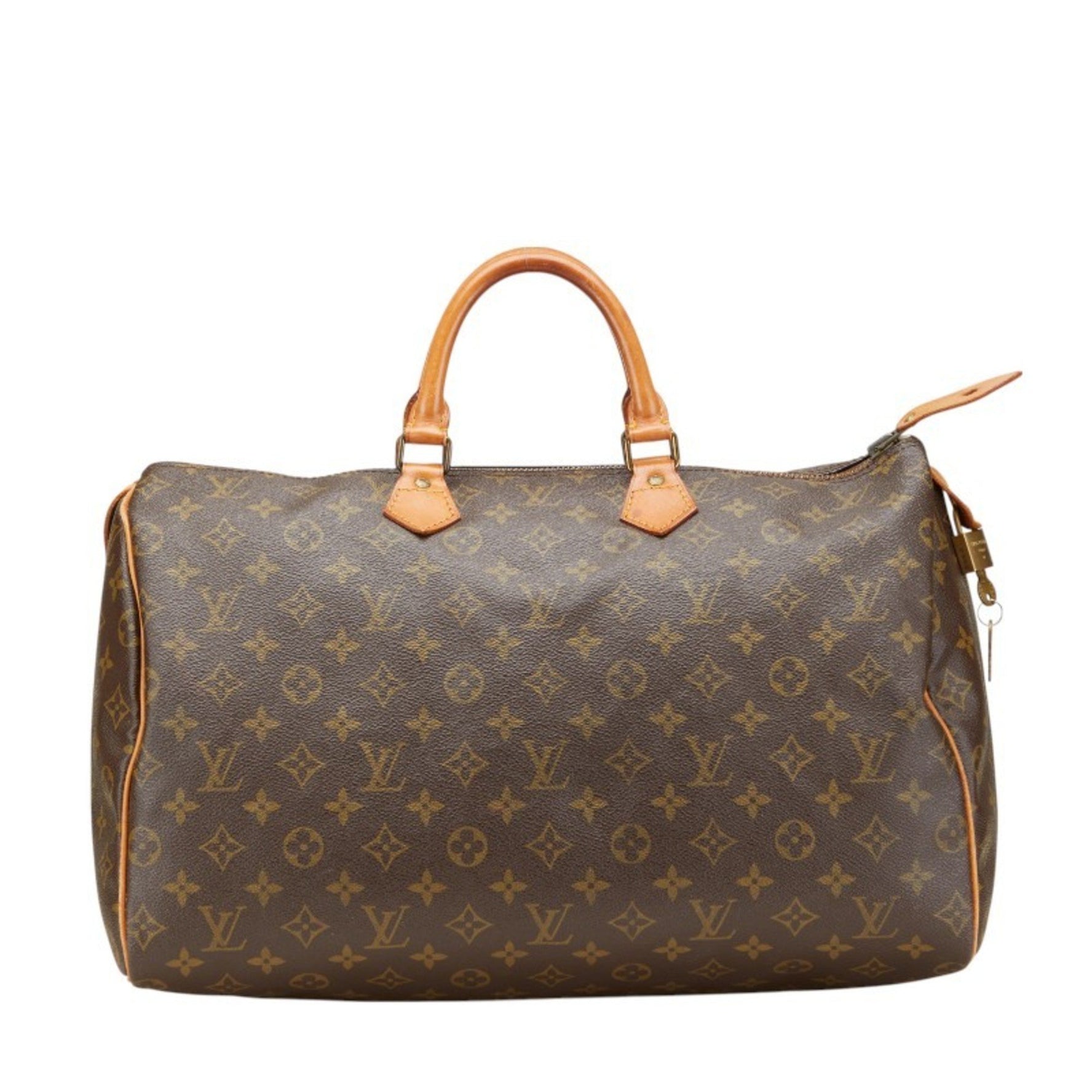 Louis Vuitton Monogram Speedy 40 Boston Bag/Handbag M41522 Brown PVC Leather Women's LOUIS VUITTON