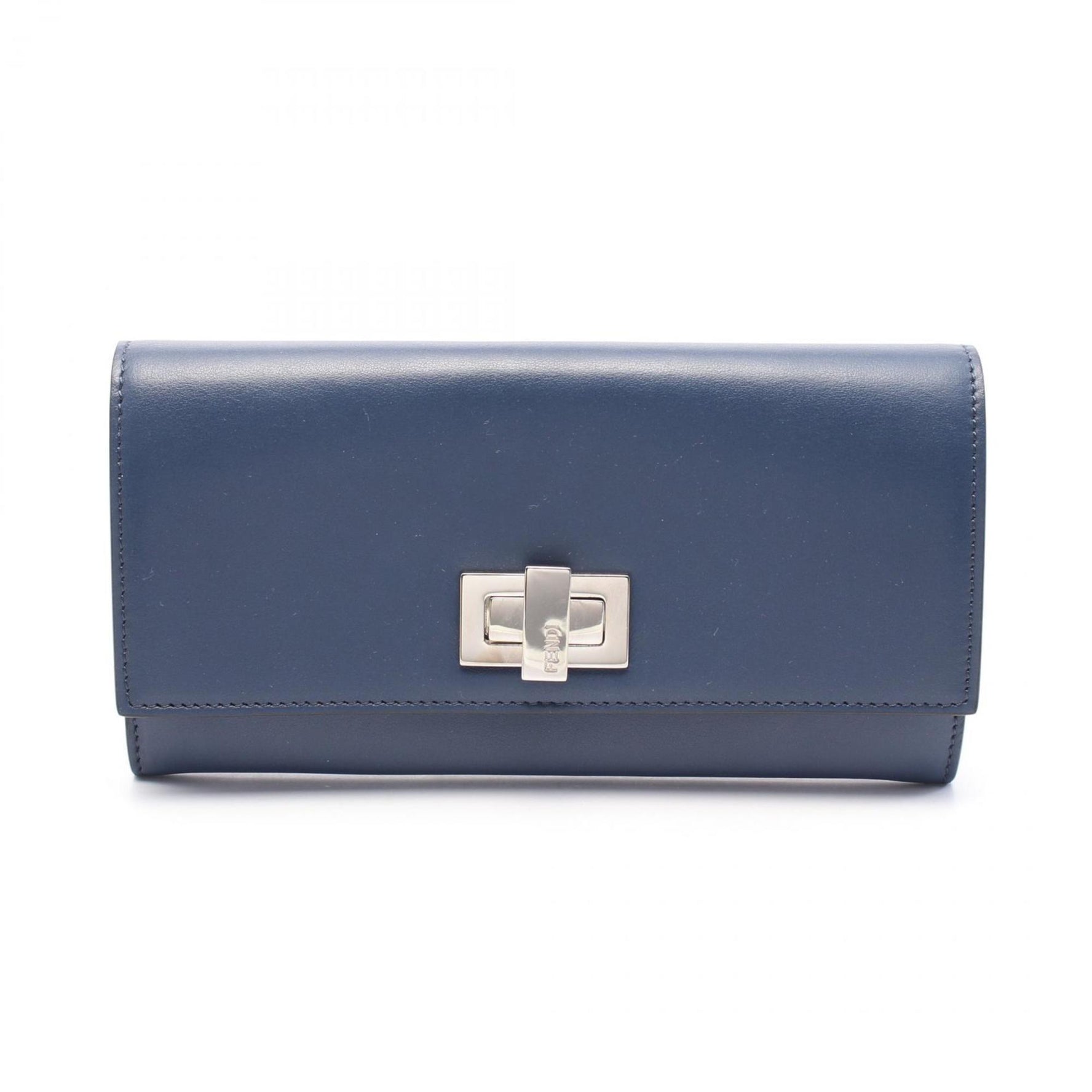 FENDI Peekaboo Bi-fold Long Wallet Leather