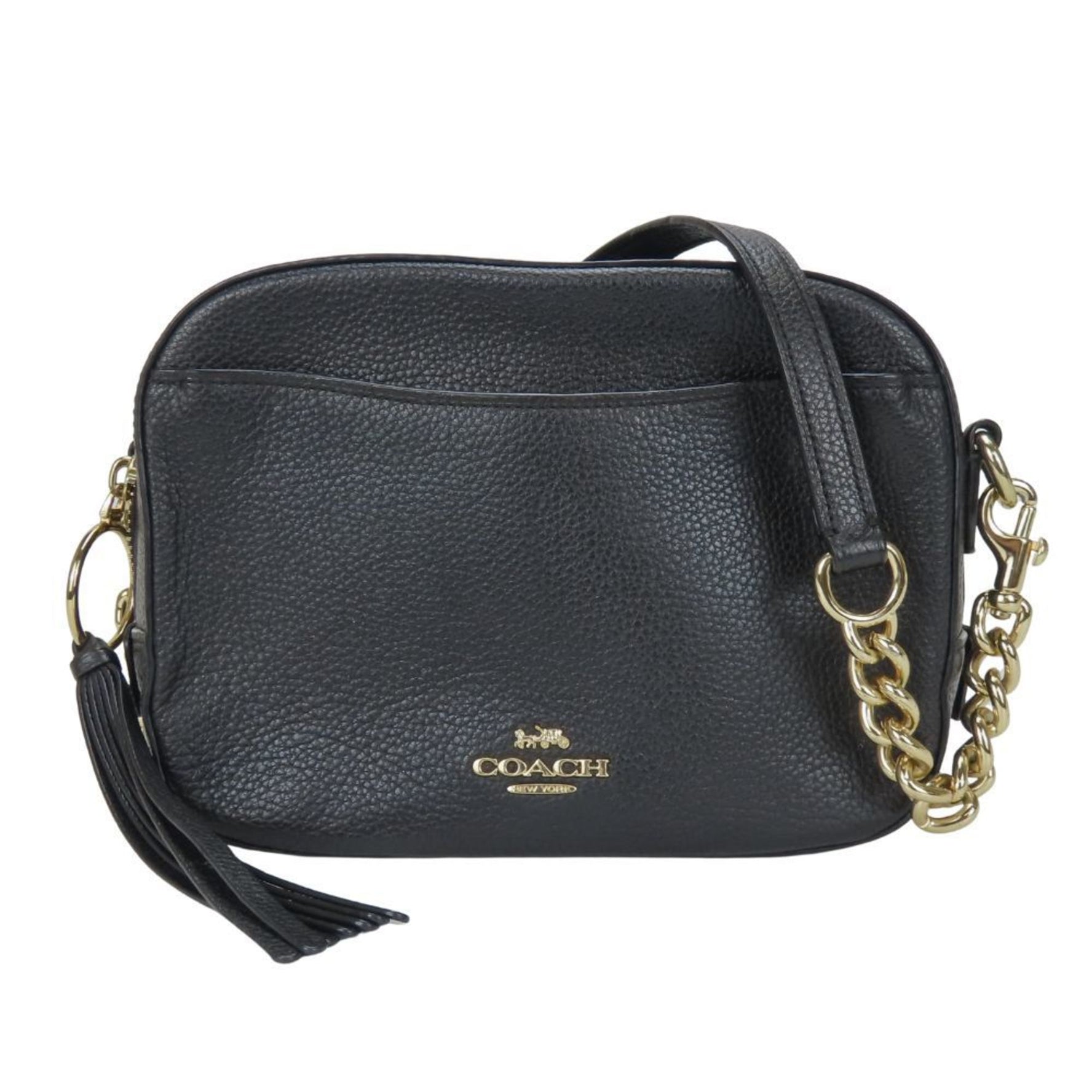 Coach Shoulder Bag Camera Leather Pochette Pouch