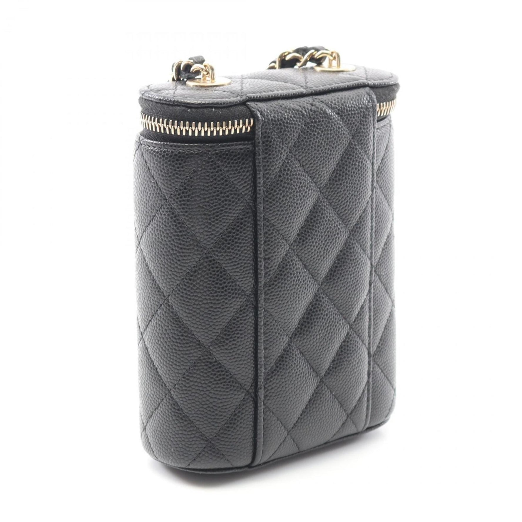 CHANEL Matelasse Vanity Bag, Shoulder Calfskin Leather