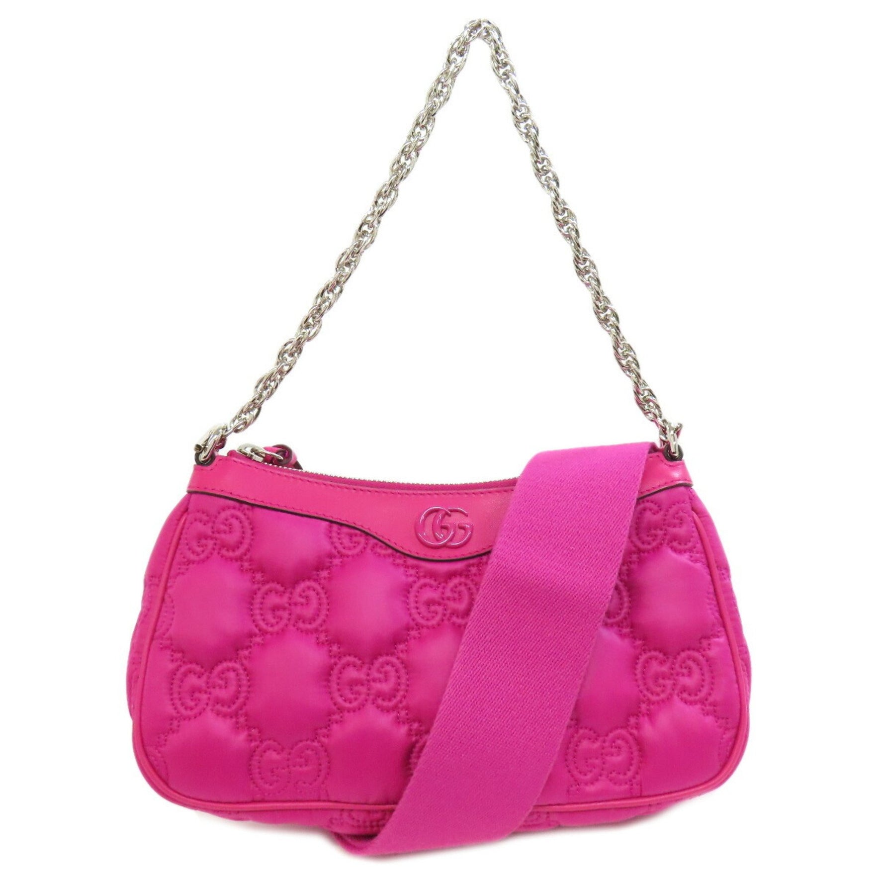 Gucci GG Matelasse Handbag Nylon Material