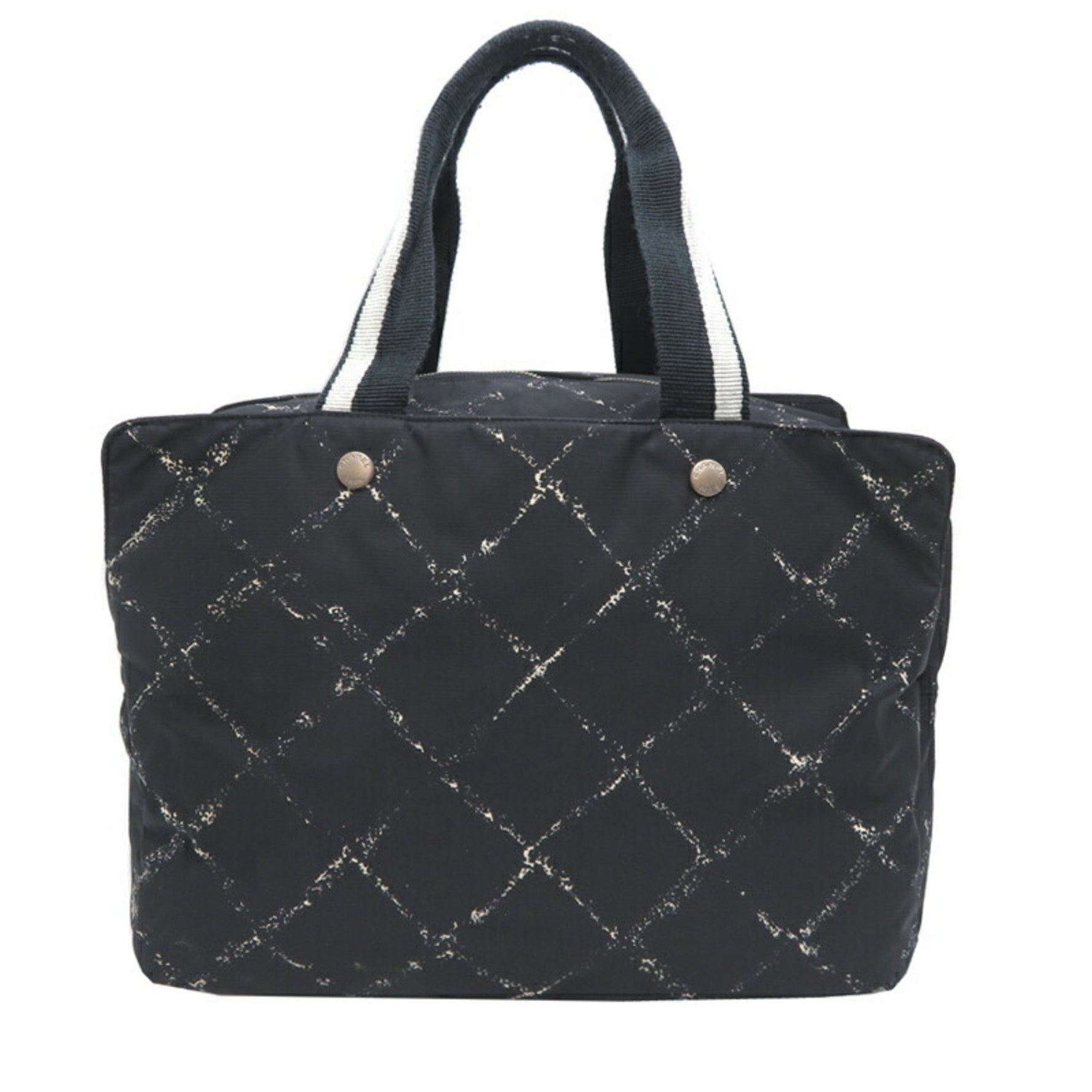 Chanel Travel Line Women's Tote Bag in Black Nylon