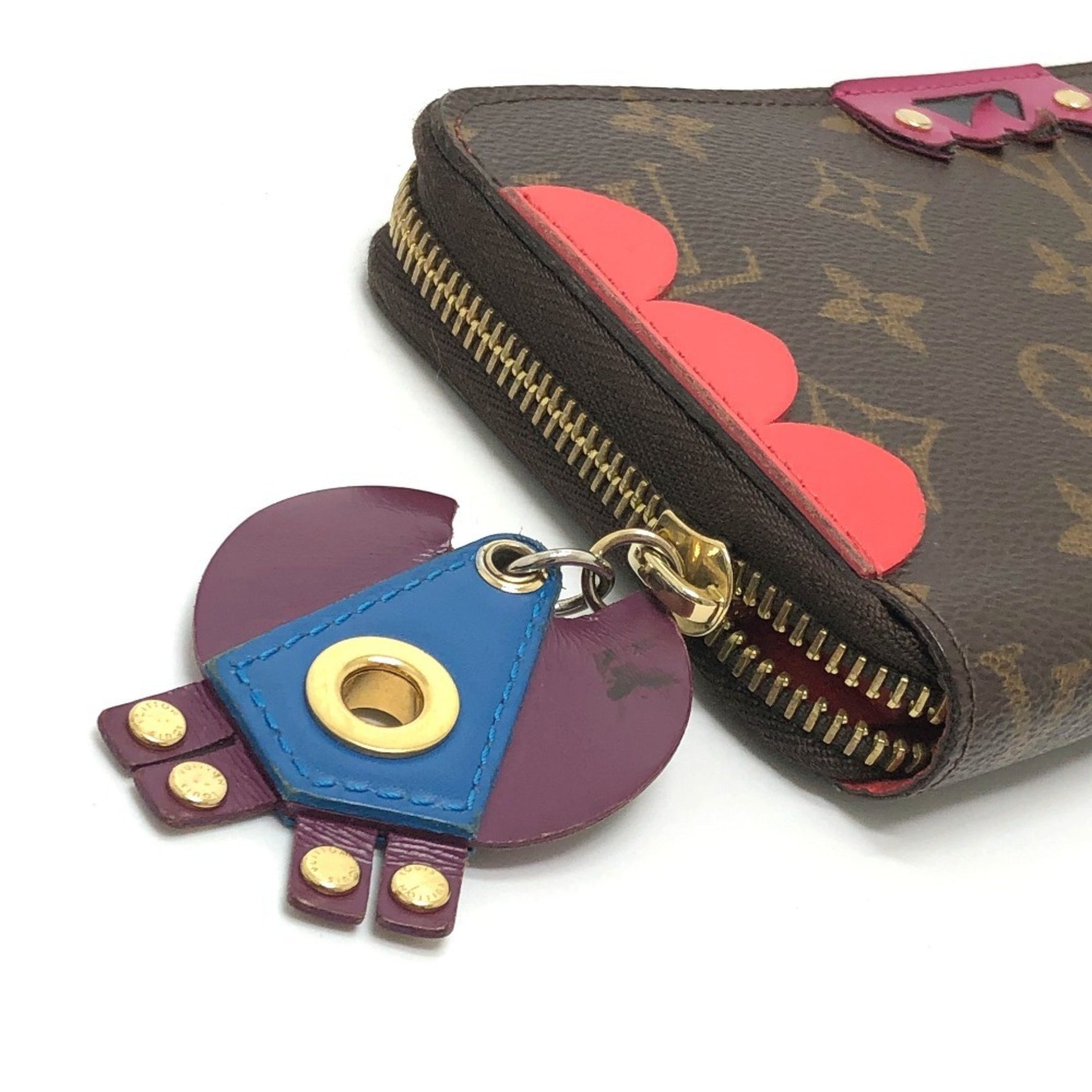 LOUIS VUITTON M61364 Monogram Zippy Wallet Totem Long Canvas Women's