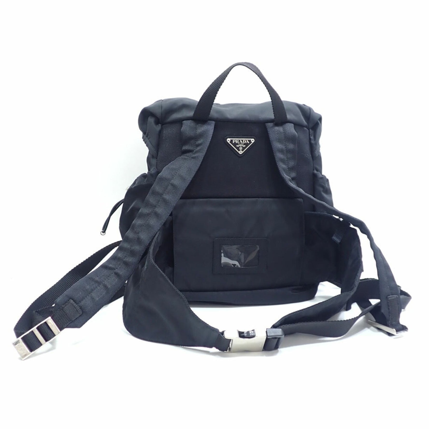 Prada Nero Nylon Backpack with Waist Bag