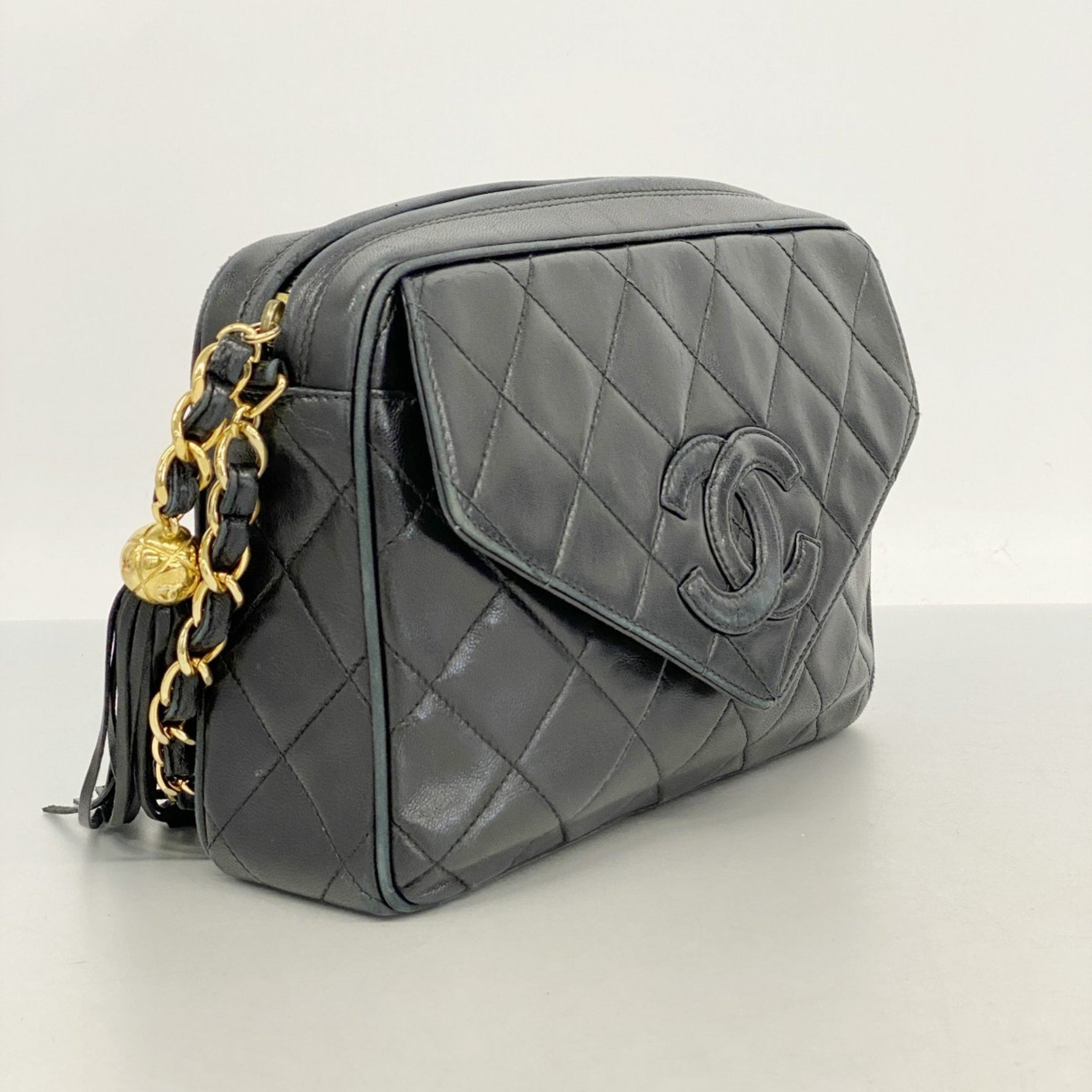 Chanel Shoulder Bag with Matelasse Chain Bag, Lambskin
