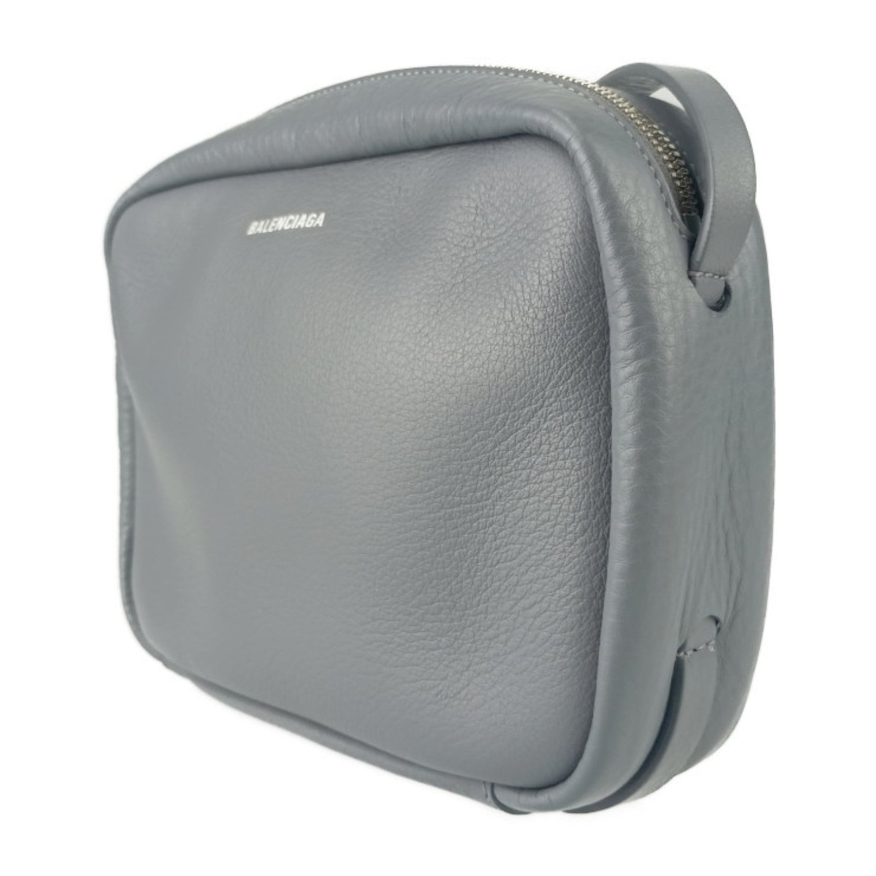 BALENCIAGA Shoulder Bag Everyday Camera S Grey Calfskin Men's Women's