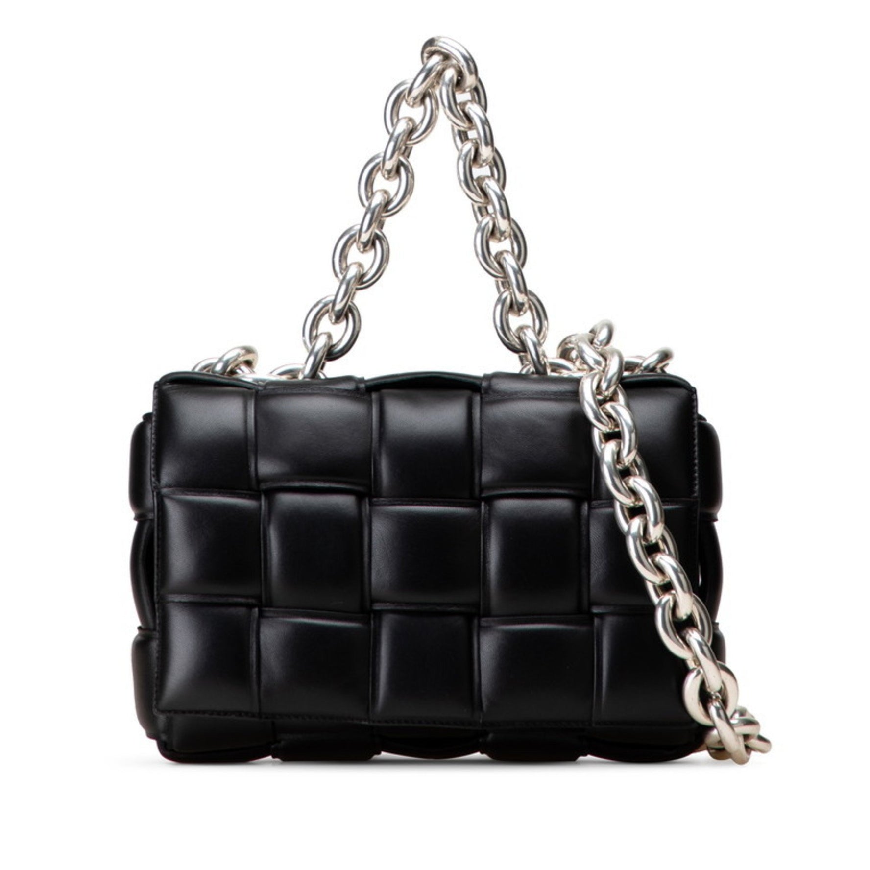 Bottega Veneta Maxi Intrecciato The Chain Padded Cassette Crossbody Shoulder Bag in Leather